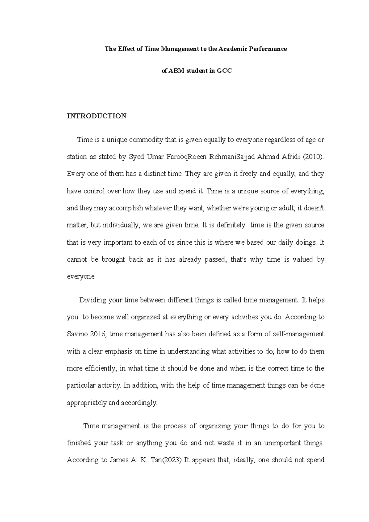 TIME- Management - In this document you can know how to properly manage ...