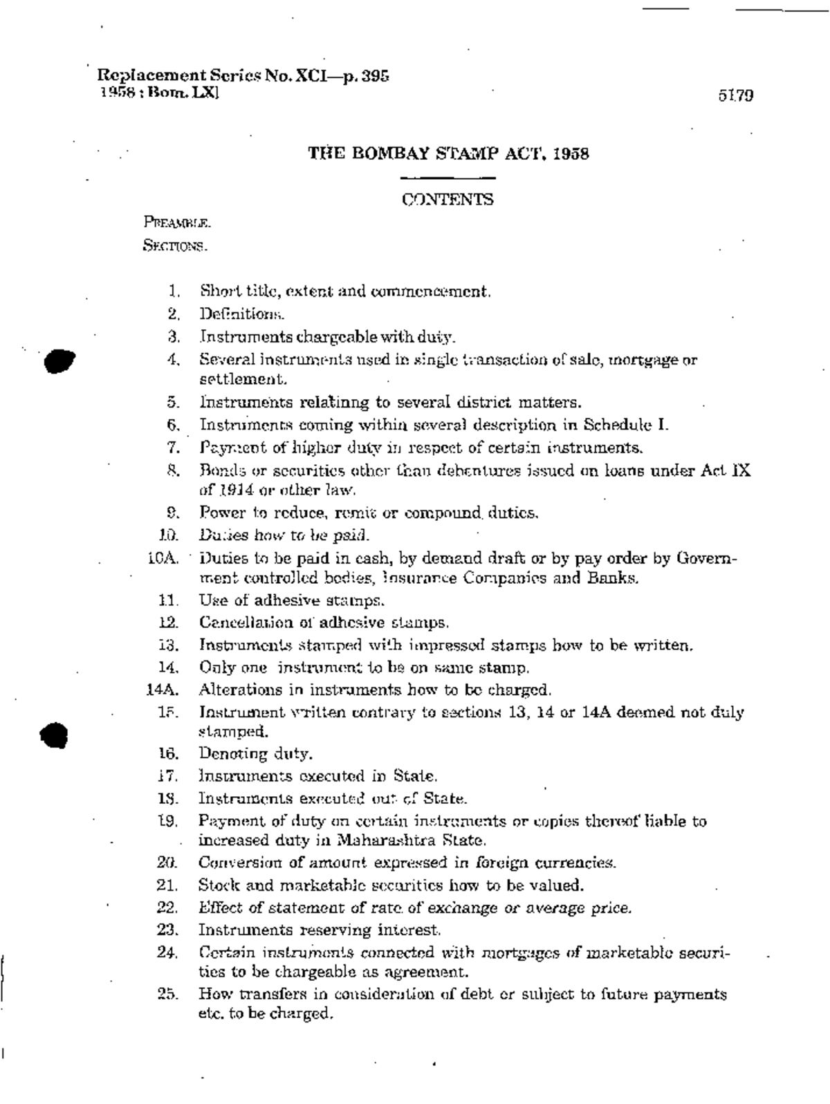 Bom.Act 60 of 1958, Stamp Act, 1958 Architecture Studocu
