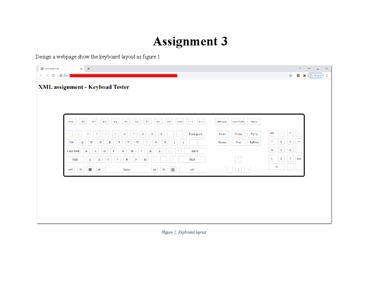 Assignment 3 _ Keyboard tester _ PRX301 - Assignment 3 Design a webpage ...