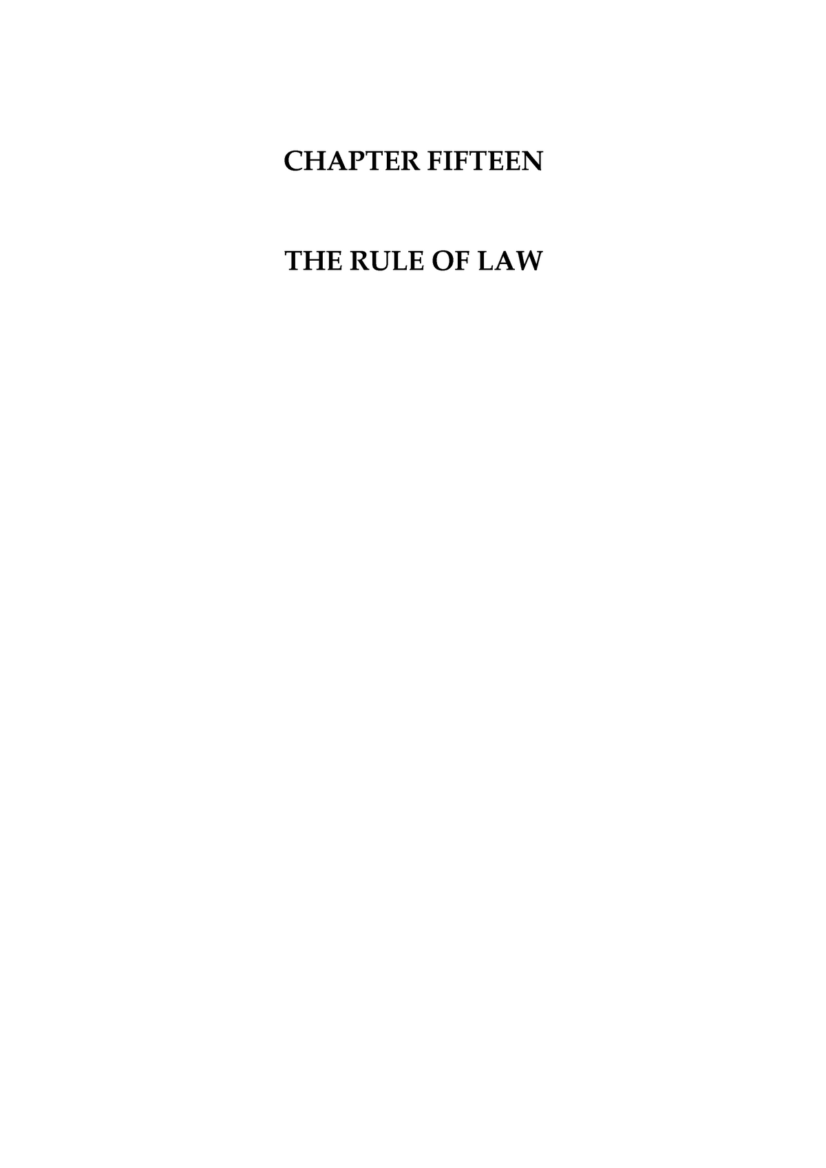 Rule Of Law Rule Of Law Notes Administrative Law CALC022 UL 