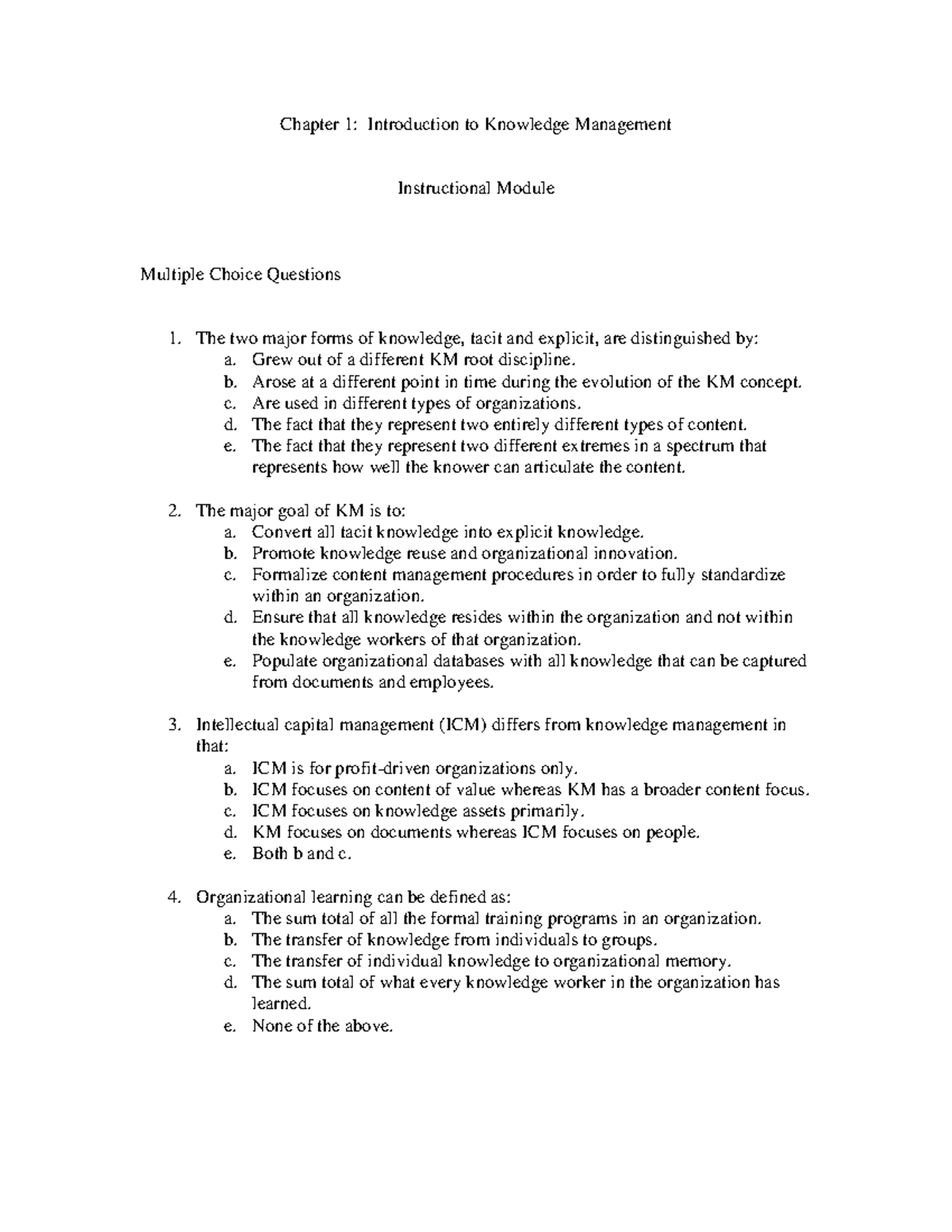Chapter 1 Introduction To Knowledge Management Chapter 1 Introduction To Knowledge Management Chapter 1 Introduction To Knowledge Management Chapter 1 Introduction To Knowledge Management