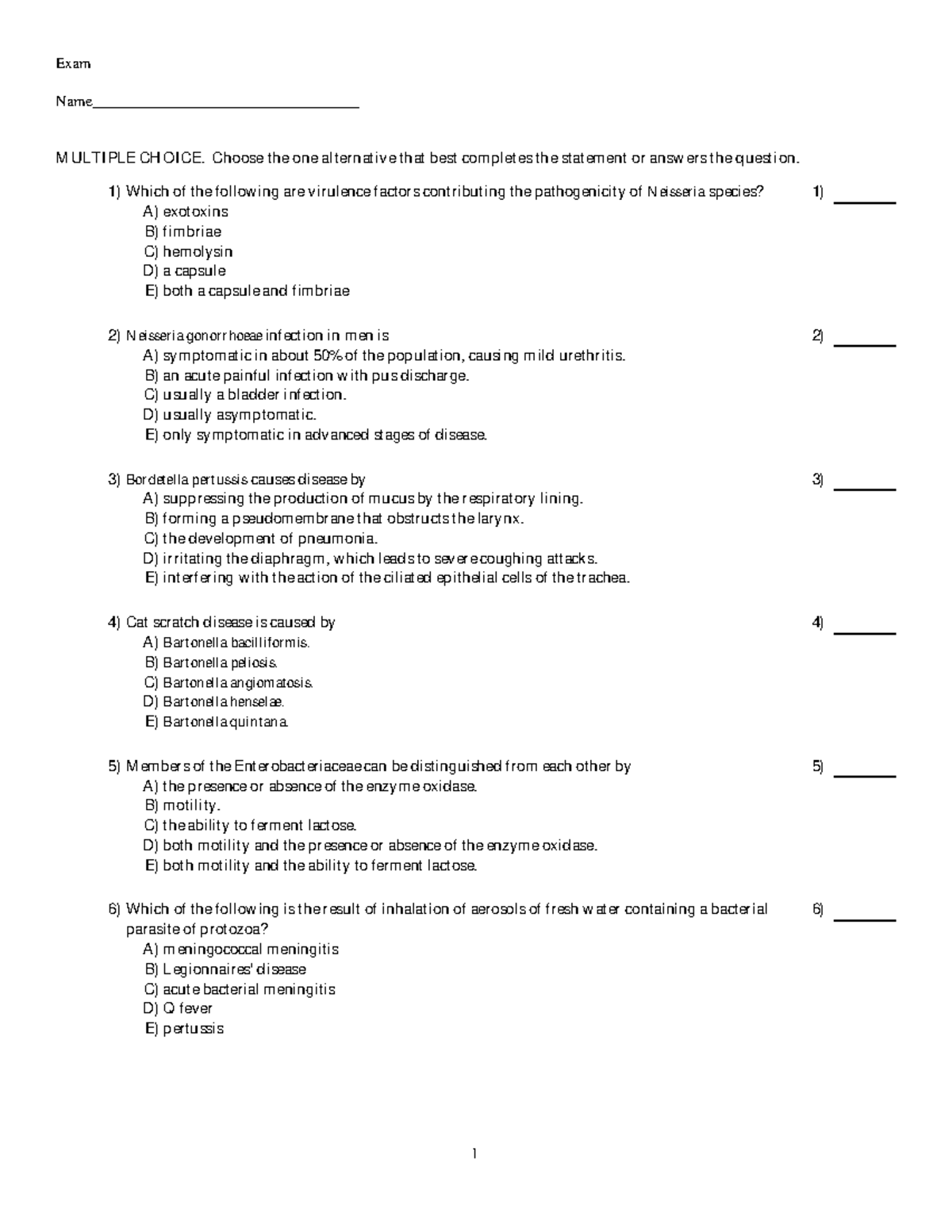 Sample/practice exam July 4 Summer 2020, questions and answers - Exam ...