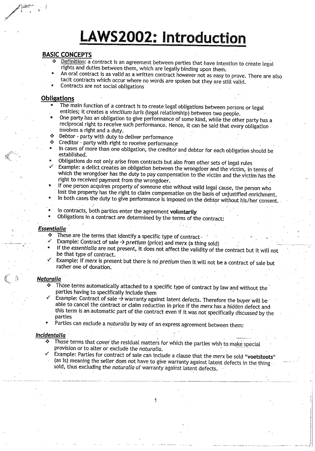 ContractNotes dealing with the law of contract LSC221E Studocu