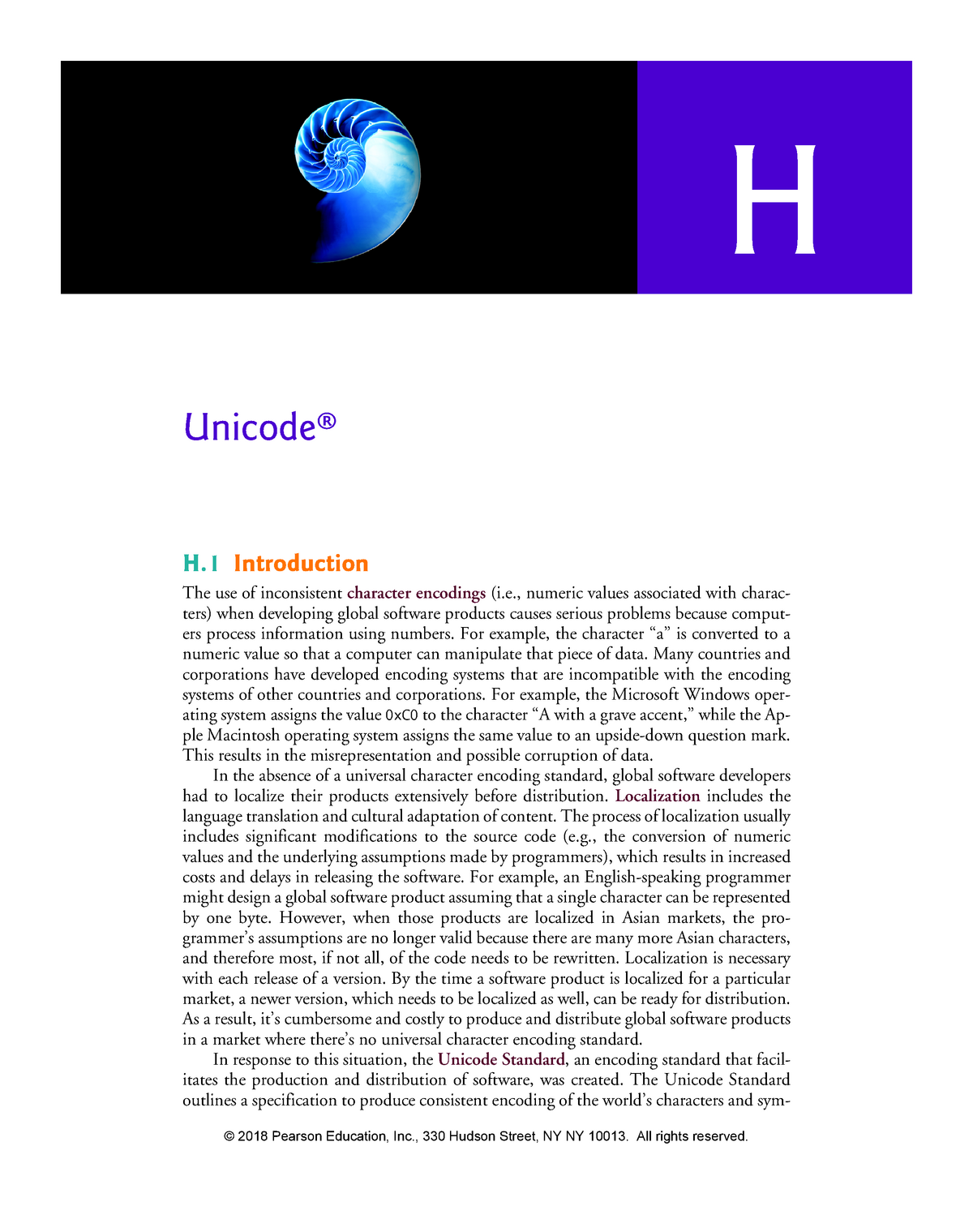 H Unicode Unicode Introduction The Use Of Inconsistent Character Encodings Studocu