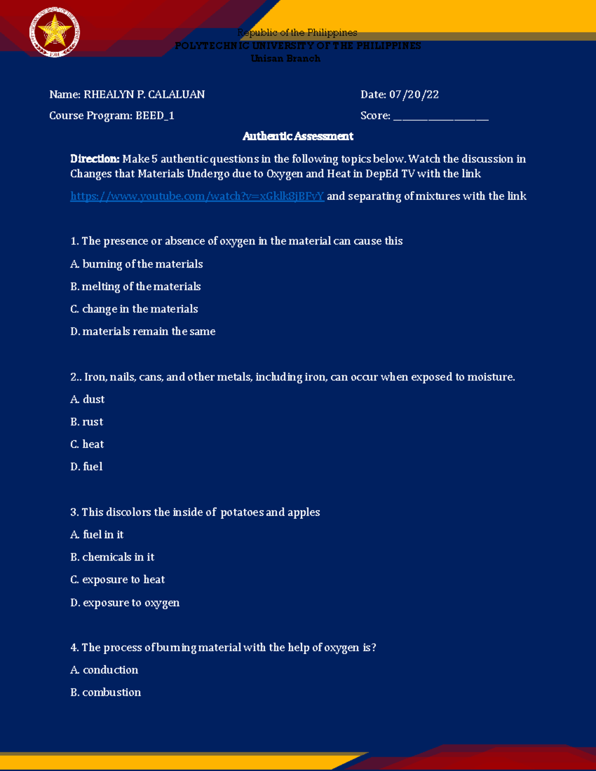 Activity- Sheet-3- Authentic- Assessment iyalyn - Republic of the ...