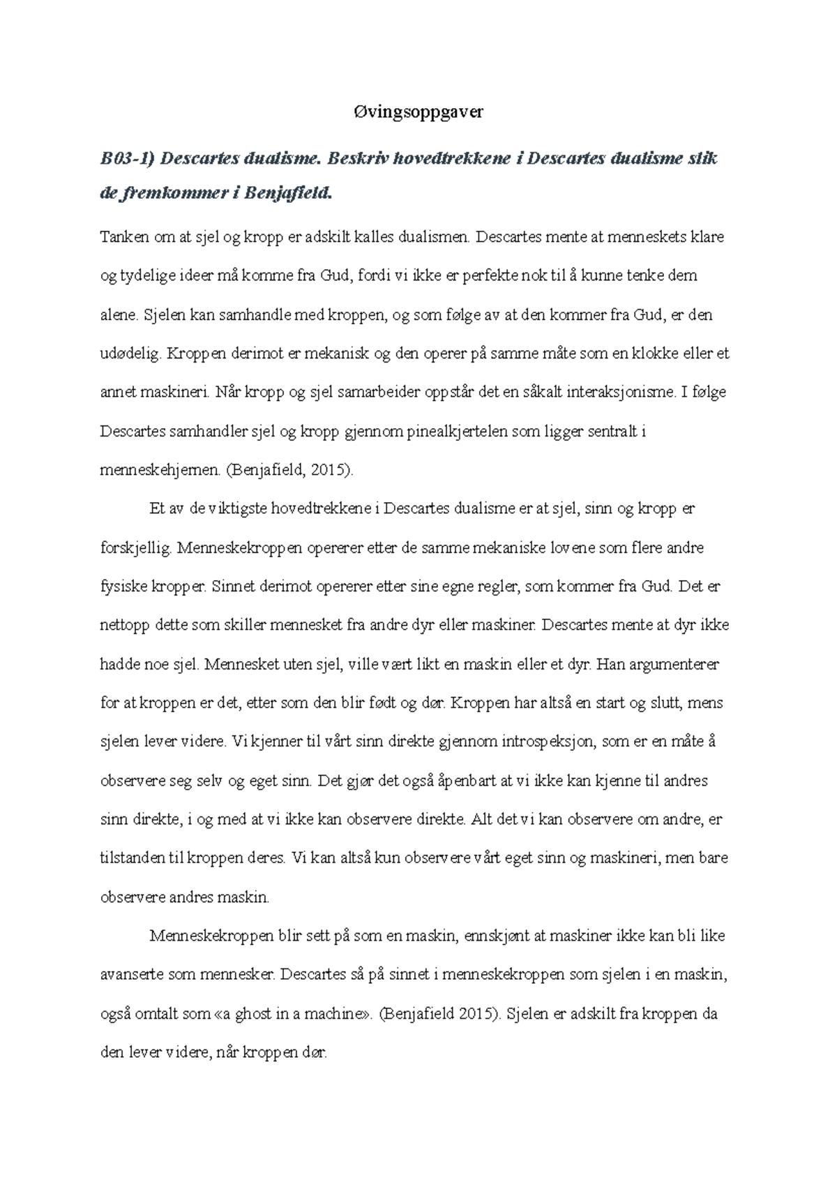 RP oppgaver Svar P Nesten Alle Obligatoriske Oppgaver I Faget StuDocu