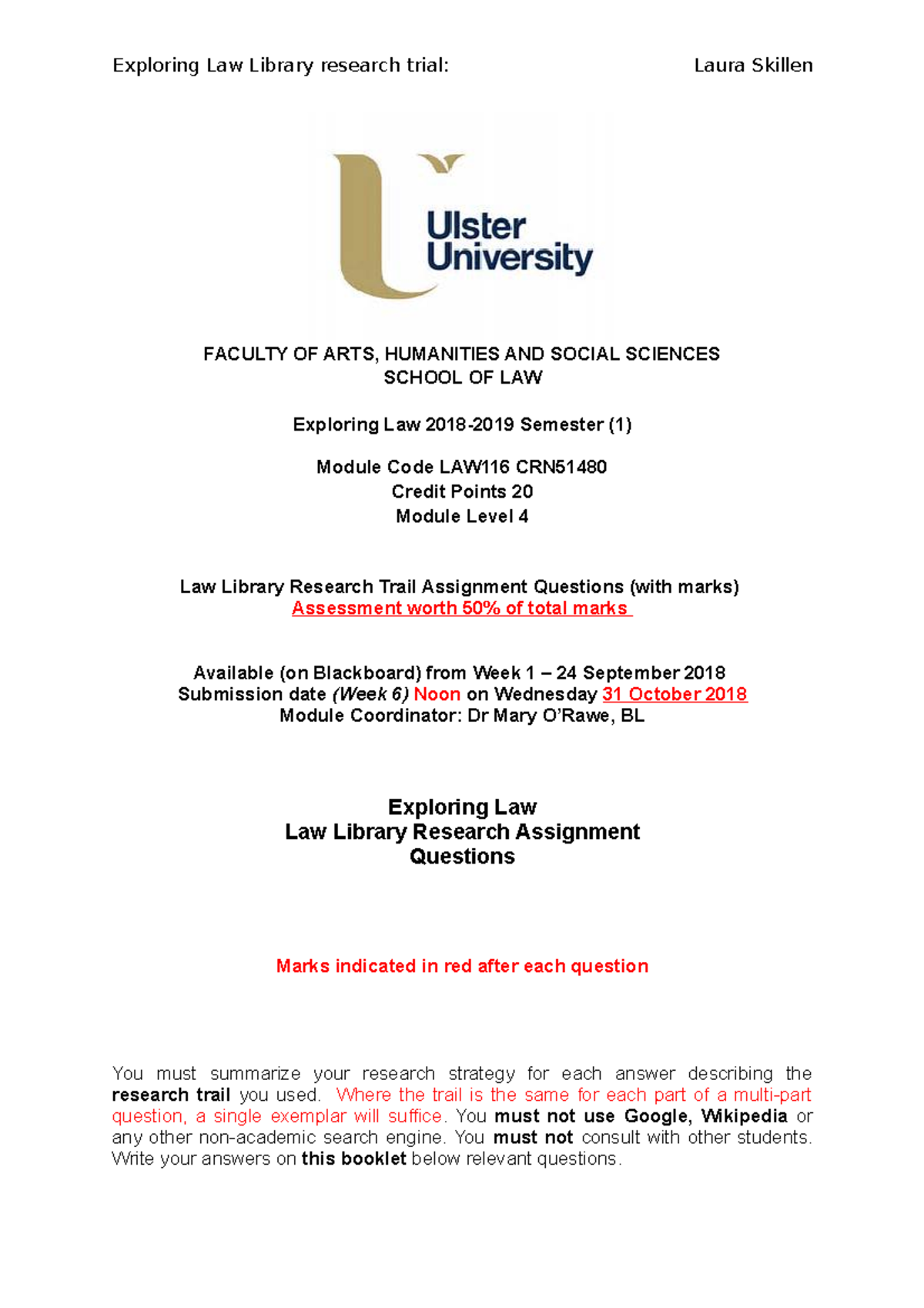 Ulster deals university blackboard