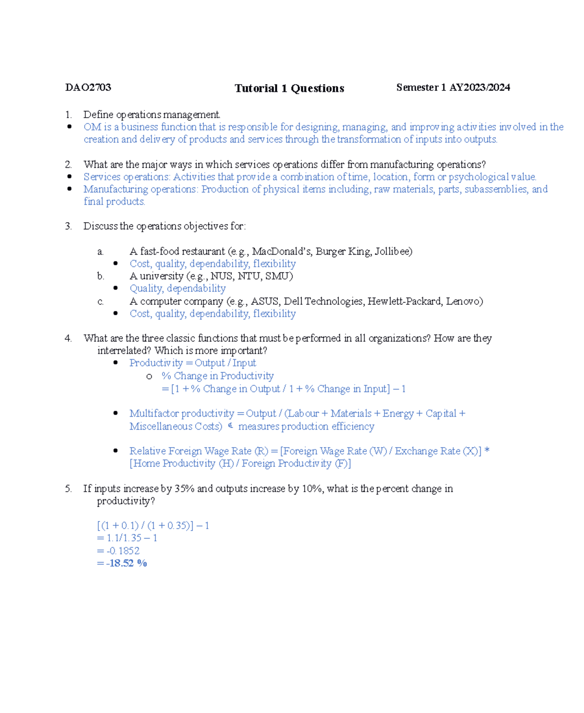 DAO2703 Tutorial 1 Questions - DAO2703 - NUS - Studocu
