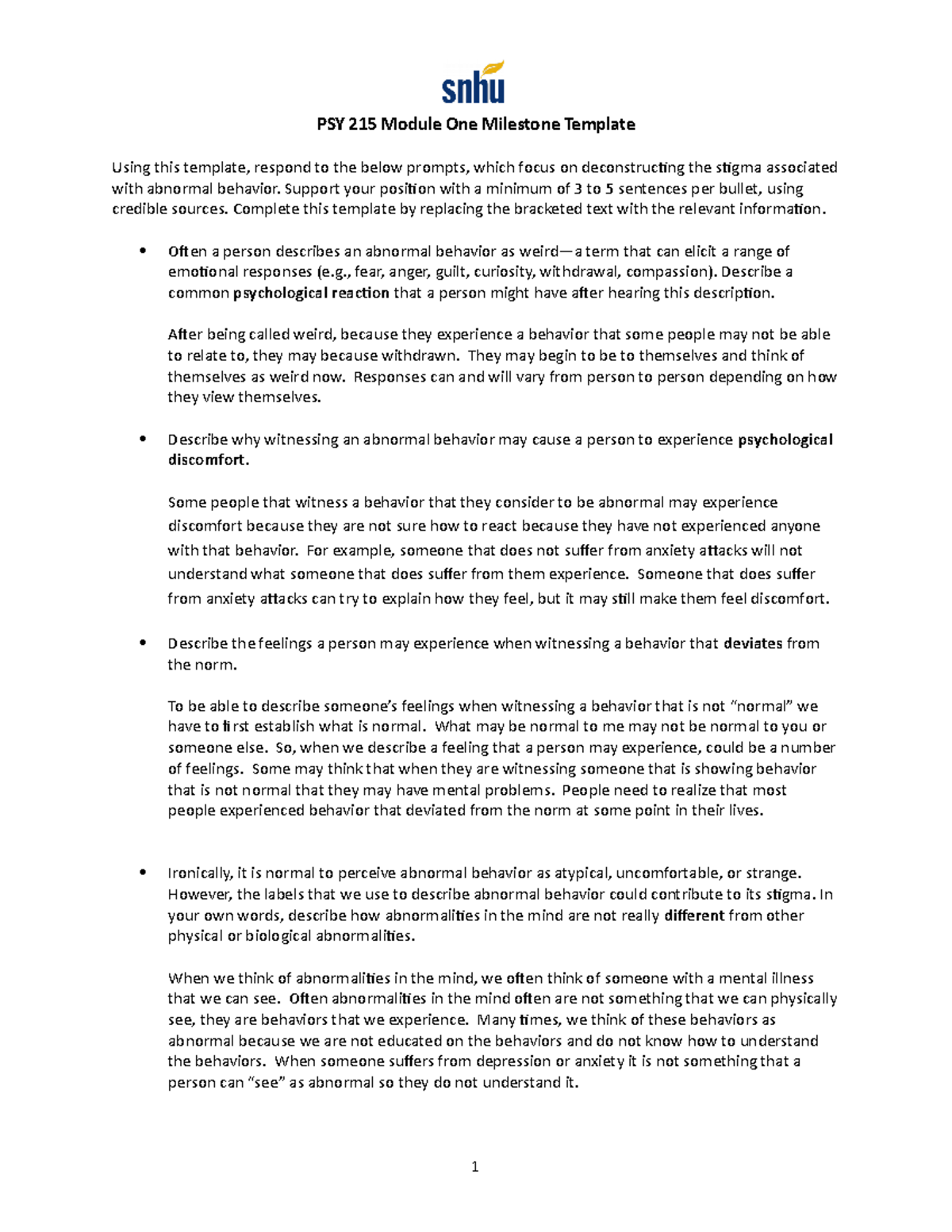 snhu-psy-215-week-1-module-2-psy-215-module-one-milestone-template