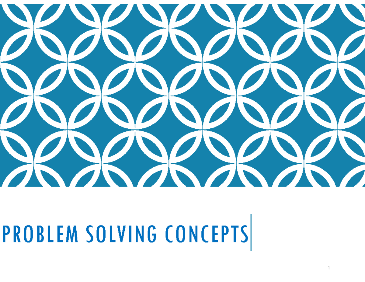 mcq on problem solving concepts