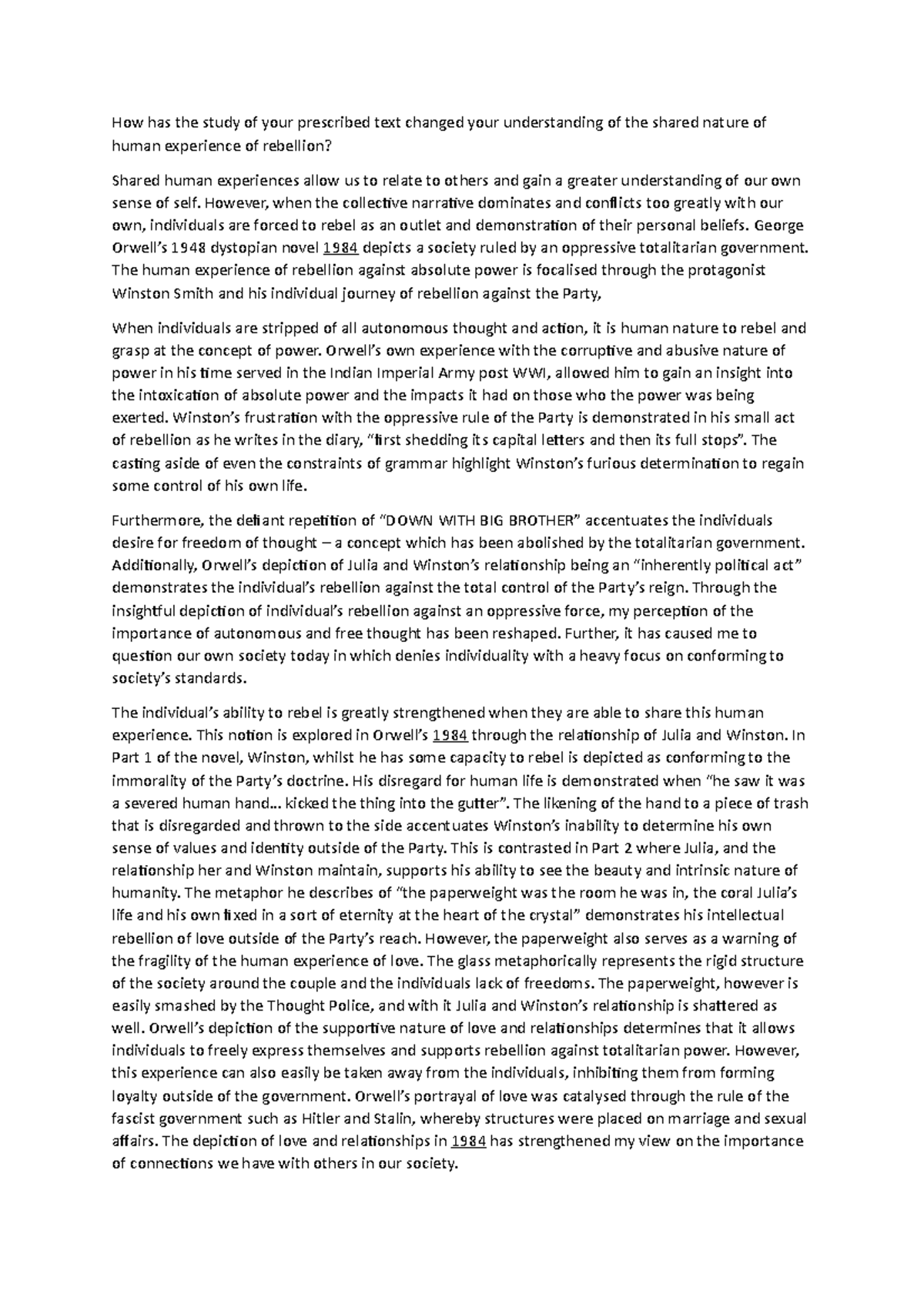 Eng Adv Com Mod - English advanced essay from a band 6 student. Common ...