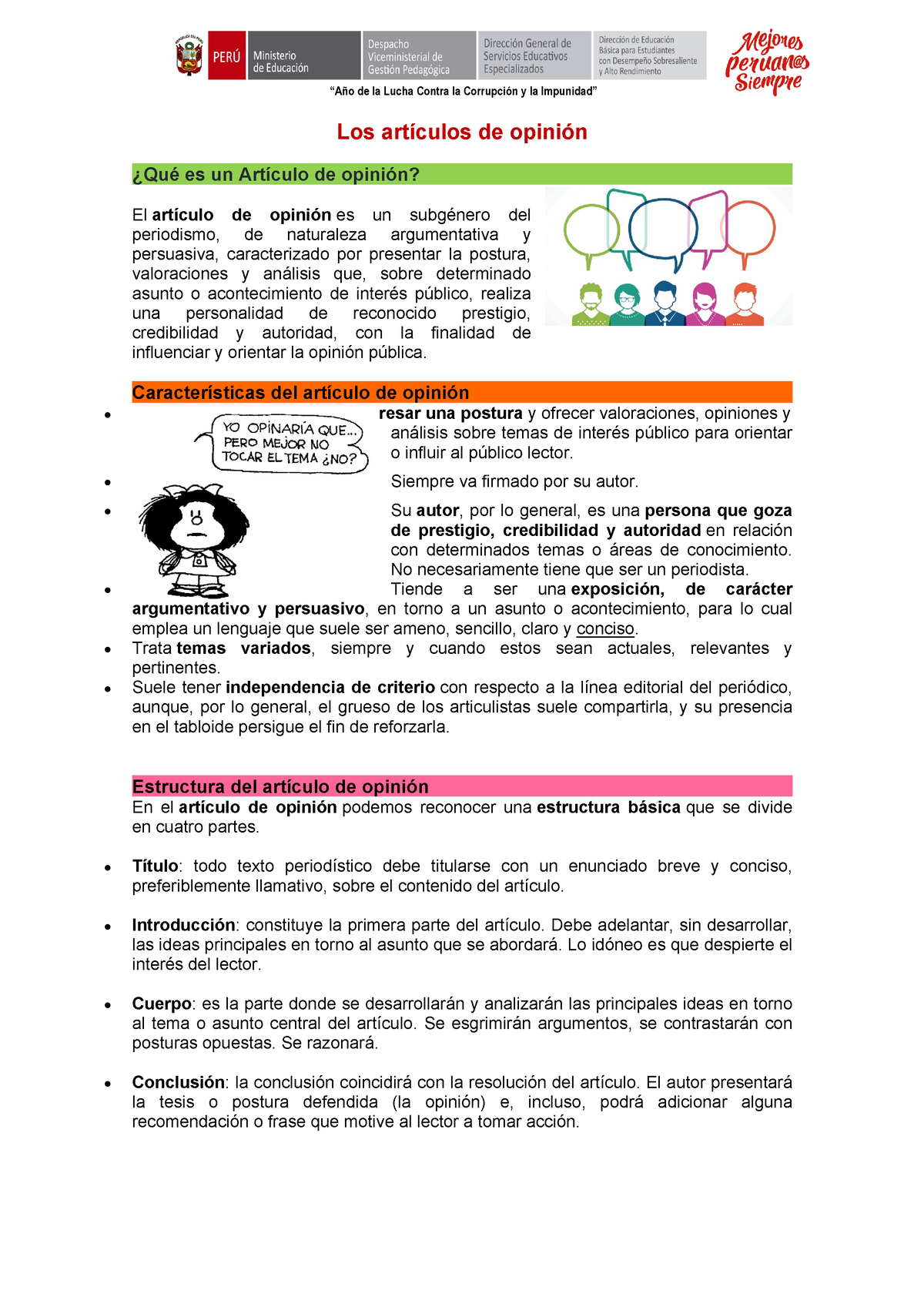 Modelo De Texto Argumentativo Los Artículos De Opinión ¿qué Es Un Artículo De Opinión El 1937