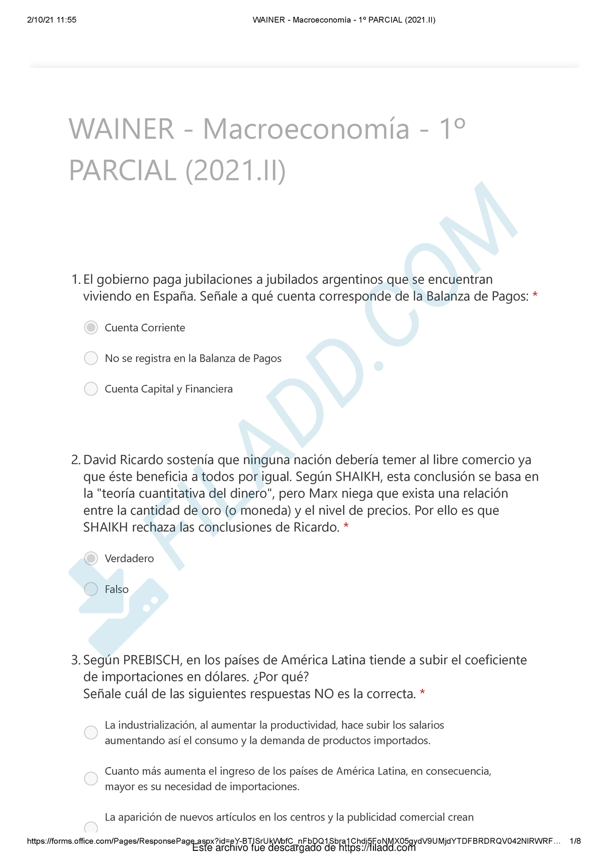 Examen De Macroeconomia 1 - ####### - Studocu