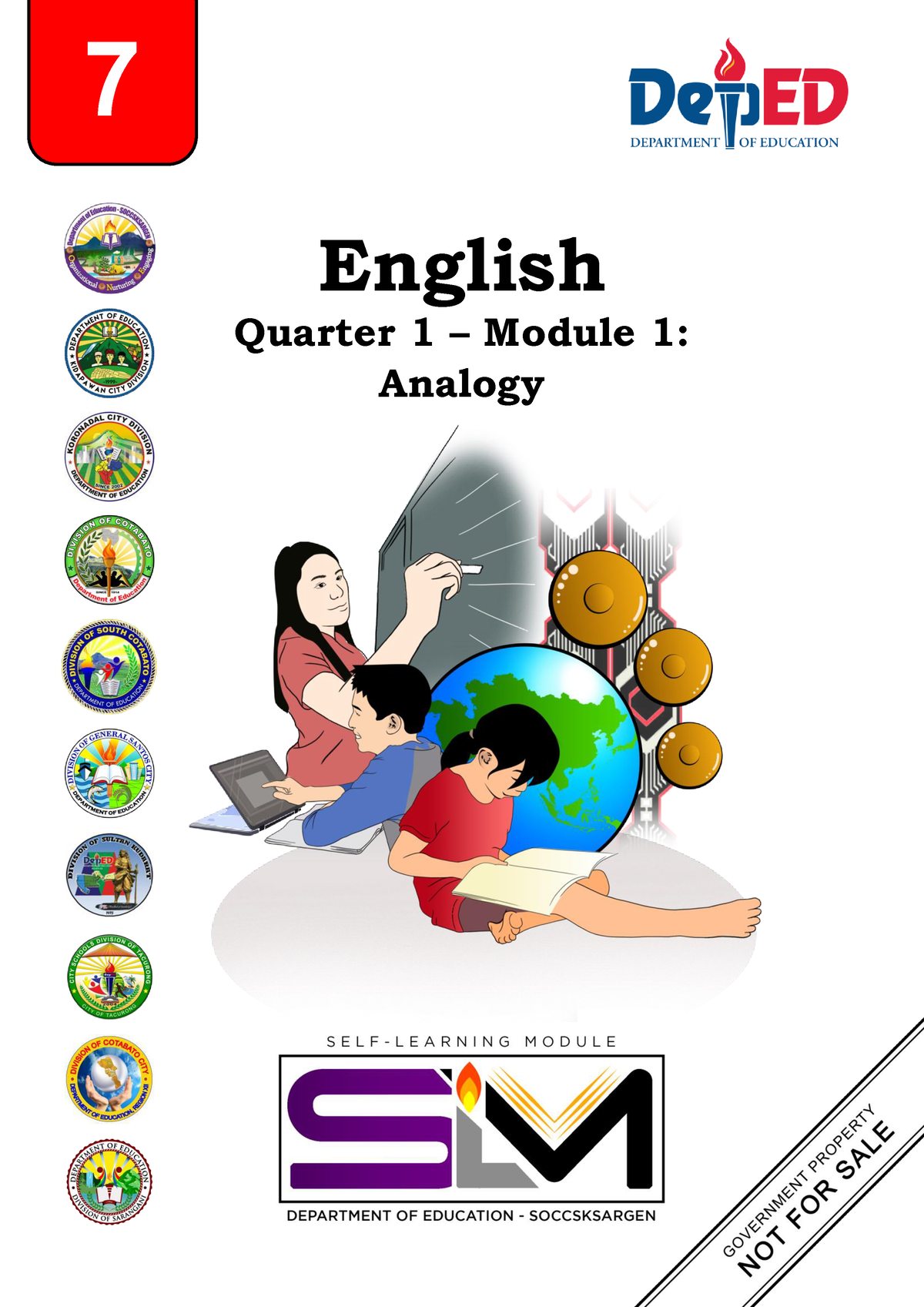 G7 English Quarter 1 Module 1 English Quarter 1 Module 1 Analogy 7 Subject Area Grade 0279