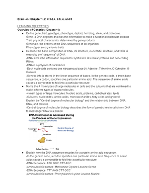 Genetics Lecture 3 Notes Chapter 3 - 1/24 Genetics Lecture 3 Chapter 3 ...