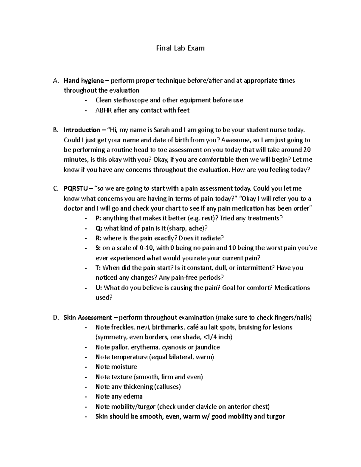 Final Exam December 2016, questions and answers - Final Lab Exam A ...
