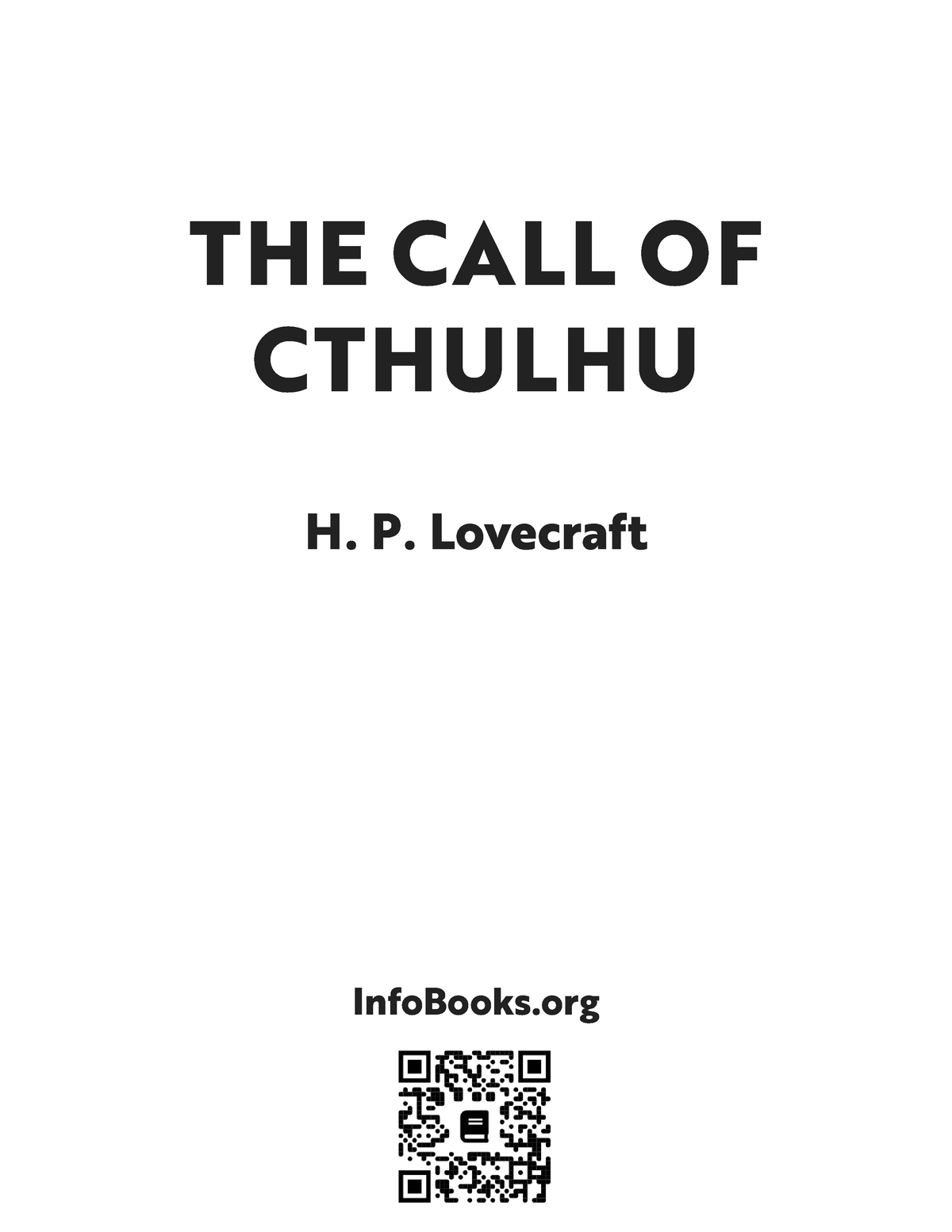the-call-of-cthulhu-h-p-lovecraft-the-call-of-cthulhu-h-p-lovecraft
