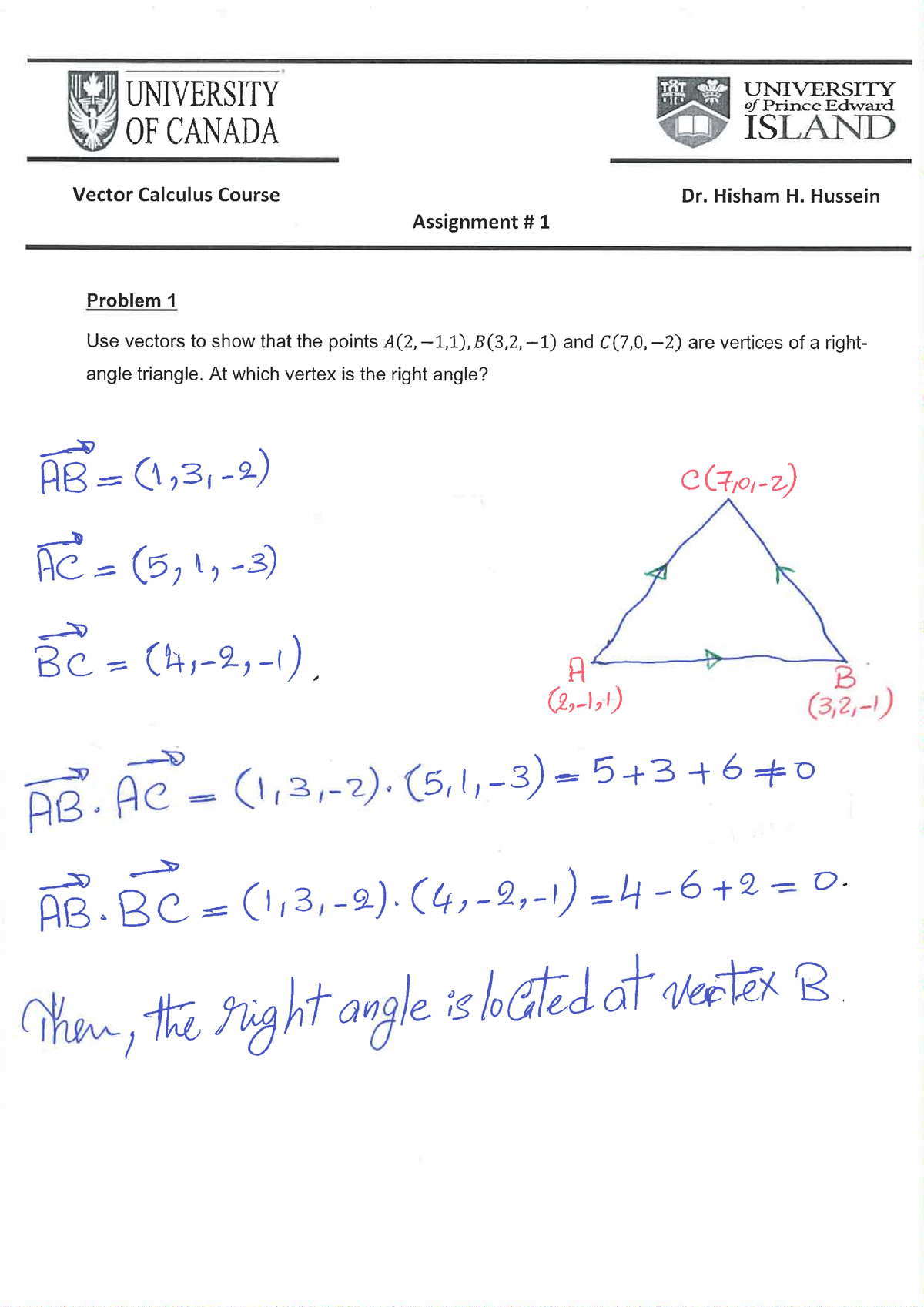 calculus assignment answers