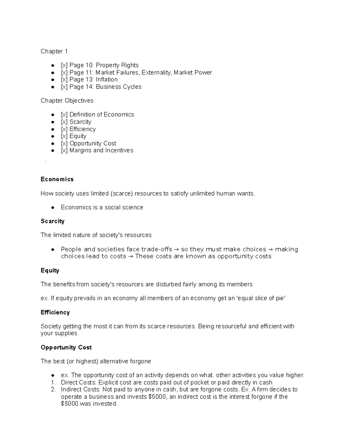 Ec140 Midterm Notes 2021/2022 Yeyey - Chapter 1 [x] Page 10: Property ...