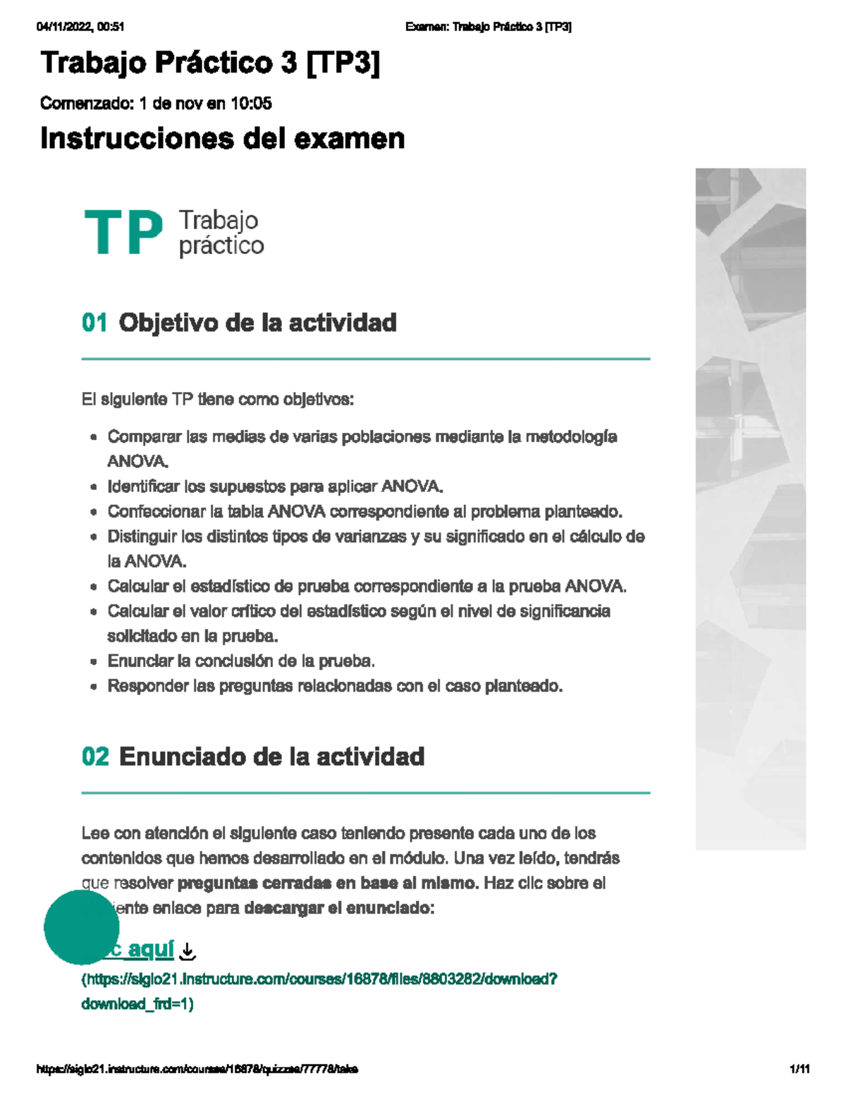 Trabajo Práctico 3 - Estadística II - Herramientas Matemáticas V ...