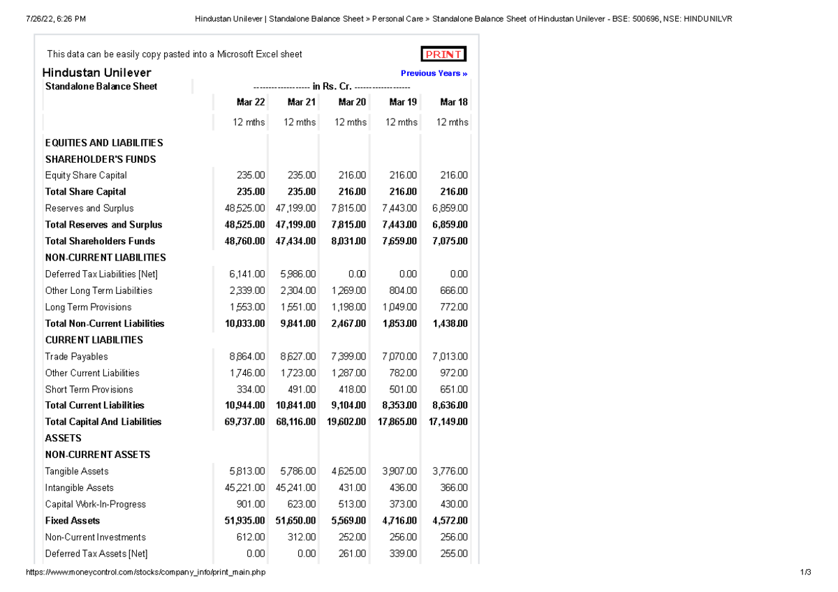 Company Info Print Financials 7/26/22, 626 PM