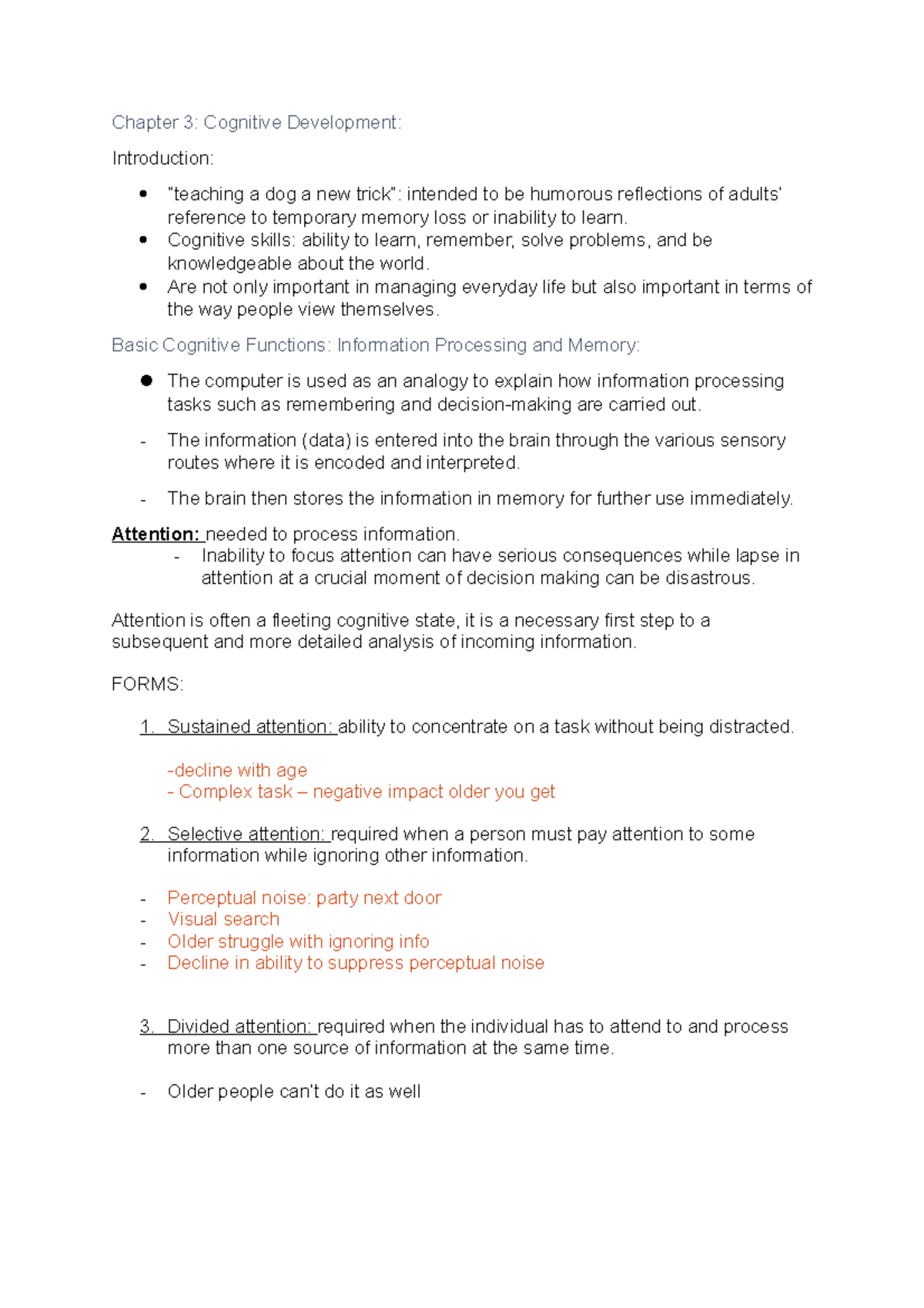 Chapter 3 Adult Cognitive Development - Chapter 3: Cognitive ...