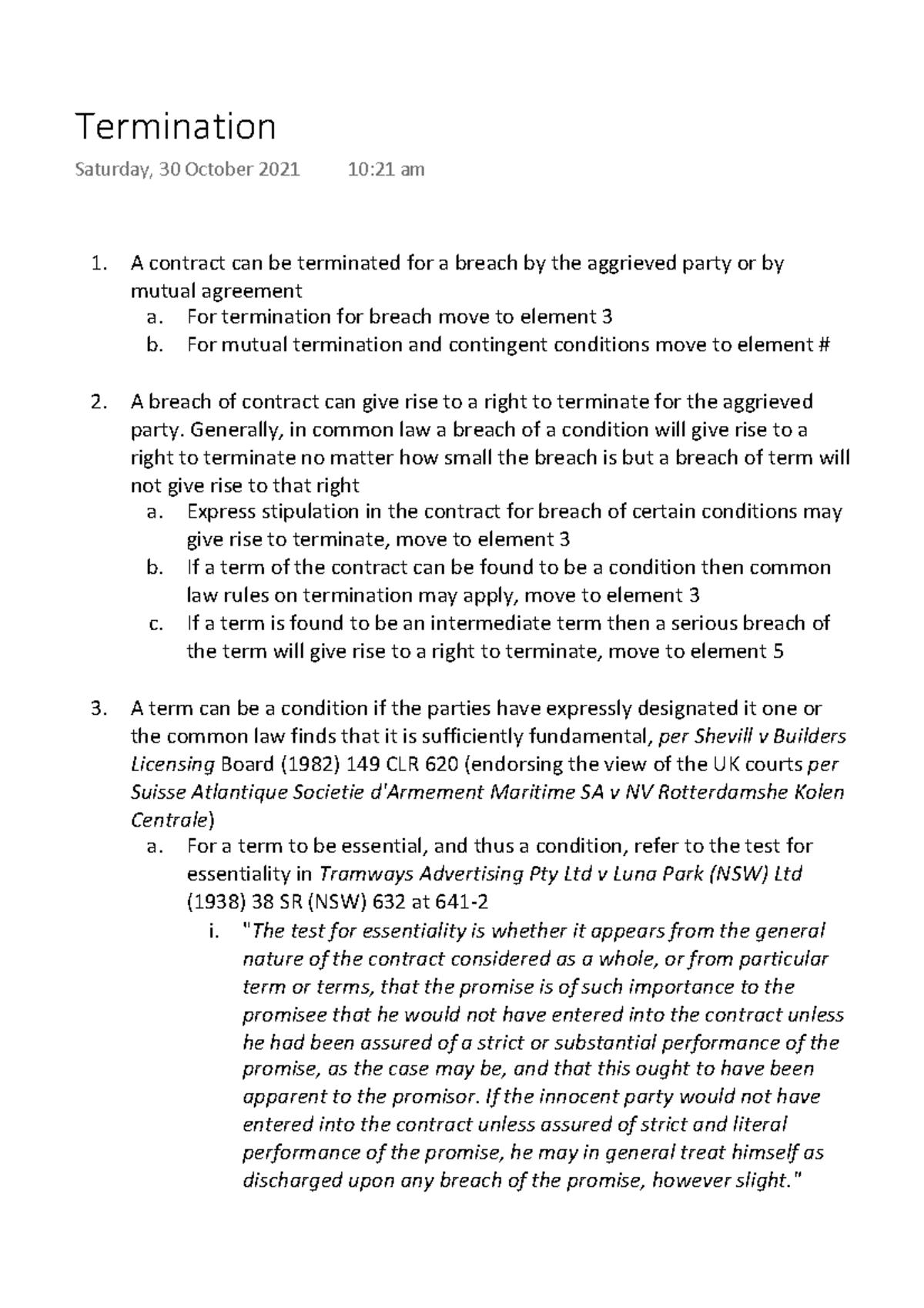 Framework For Termination Of Contract (Contract Law) - A Contract Can ...