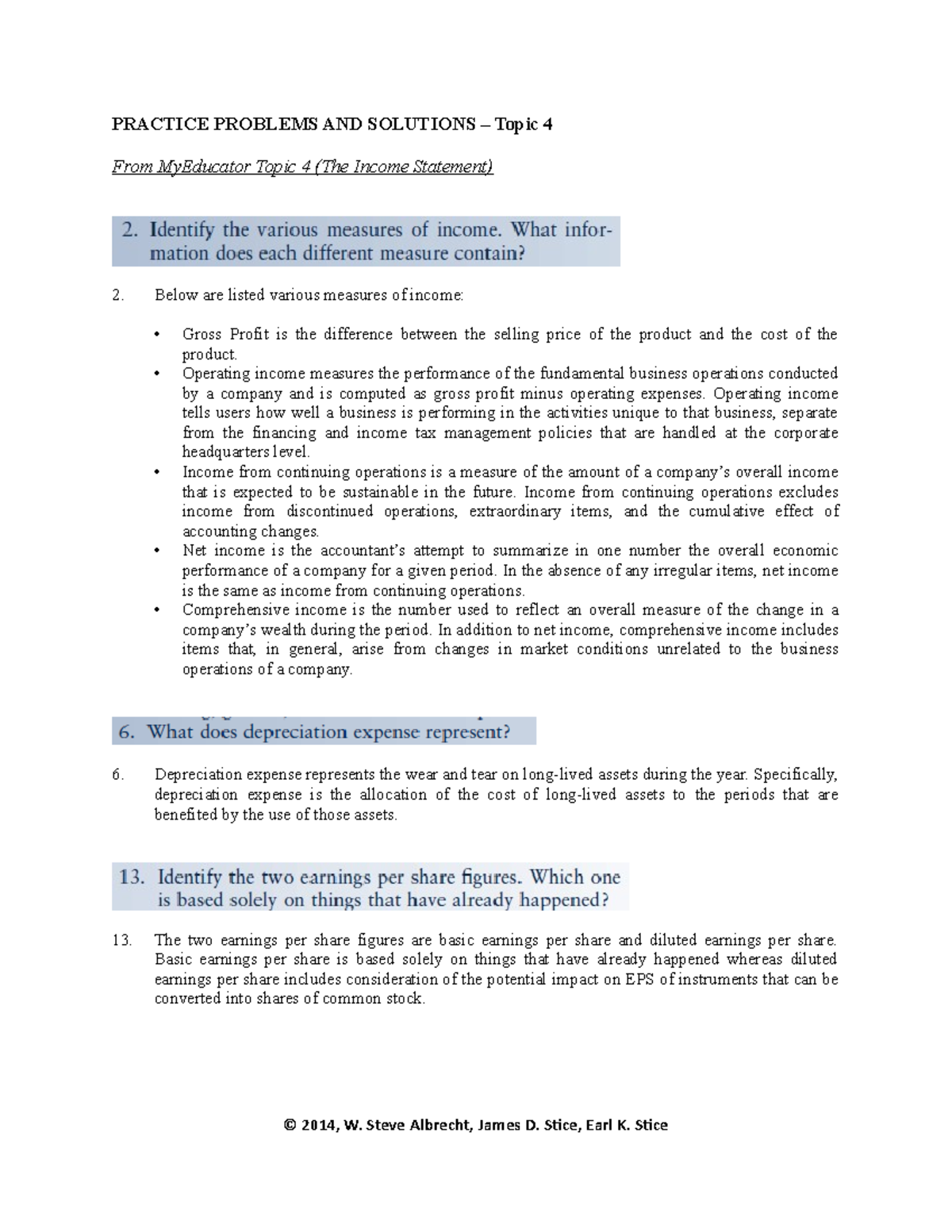 Topic+04+-+Practice+Problems+and+Solutions+-+The+IncoWhich ONE of the ...