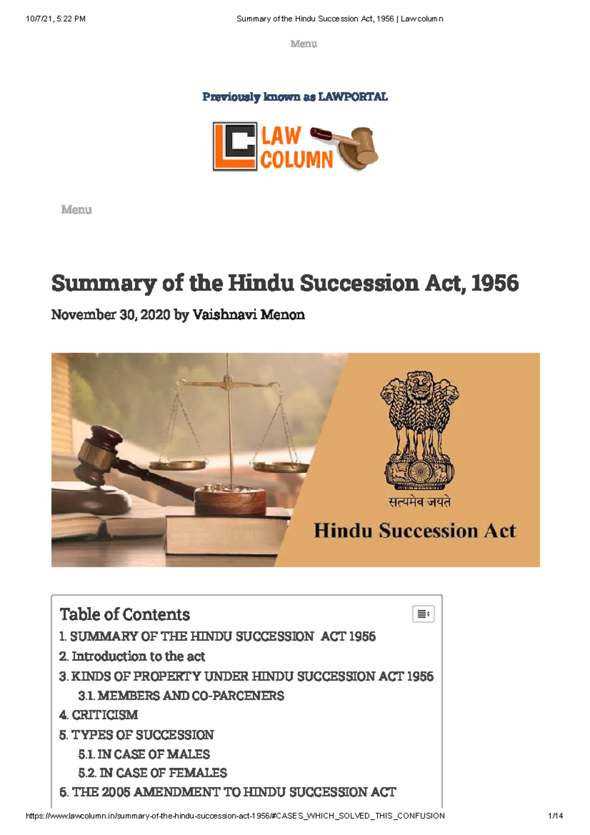 summary-of-the-hindu-succession-act-1956-law-column-under-mordent