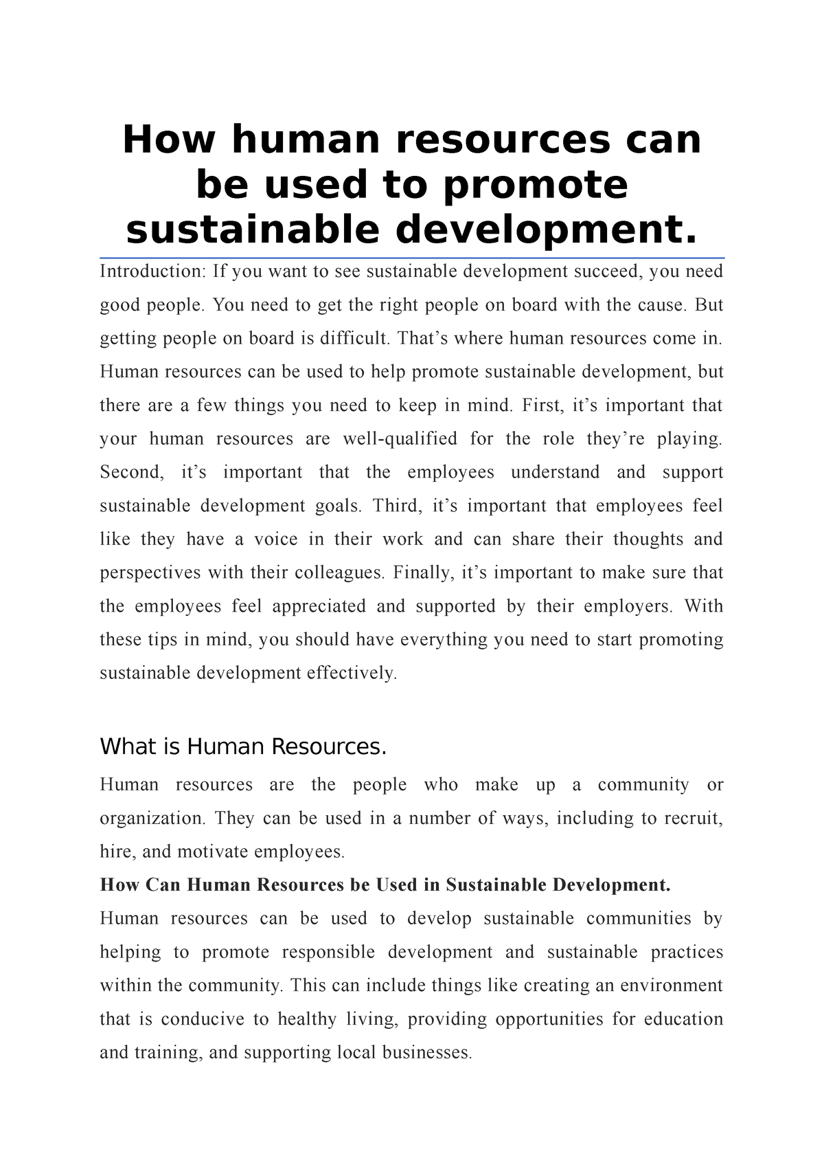 how-human-resources-can-be-used-to-promote-sustainable-development