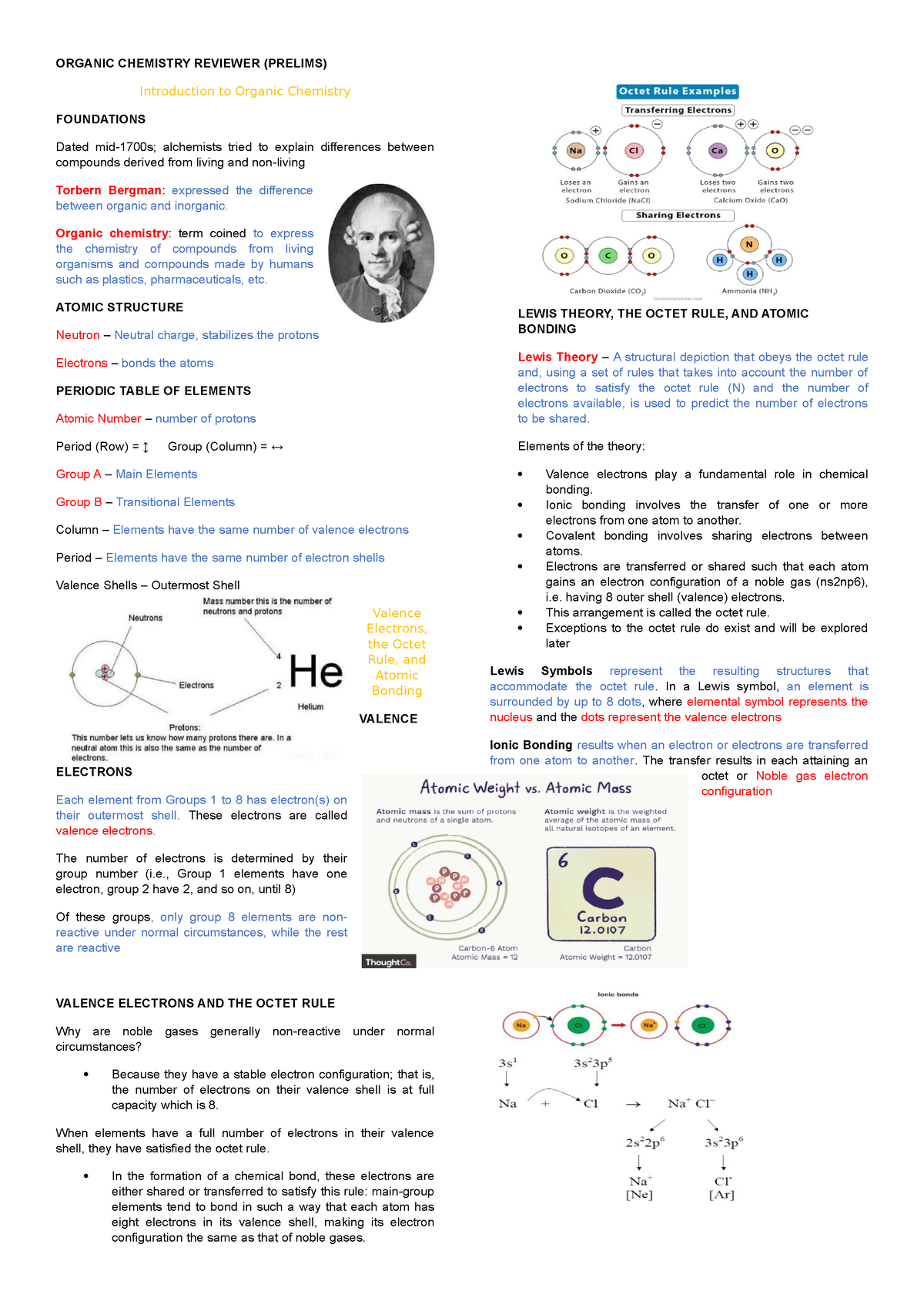 Organic Chemistry Prelims Reviewer - ORGANIC CHEMISTRY REVIEWER ...