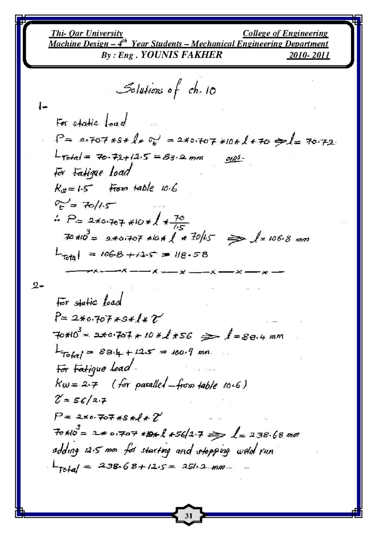CH 10 - Lecture notes 1 - Machine Design – 4 th Year Students ...