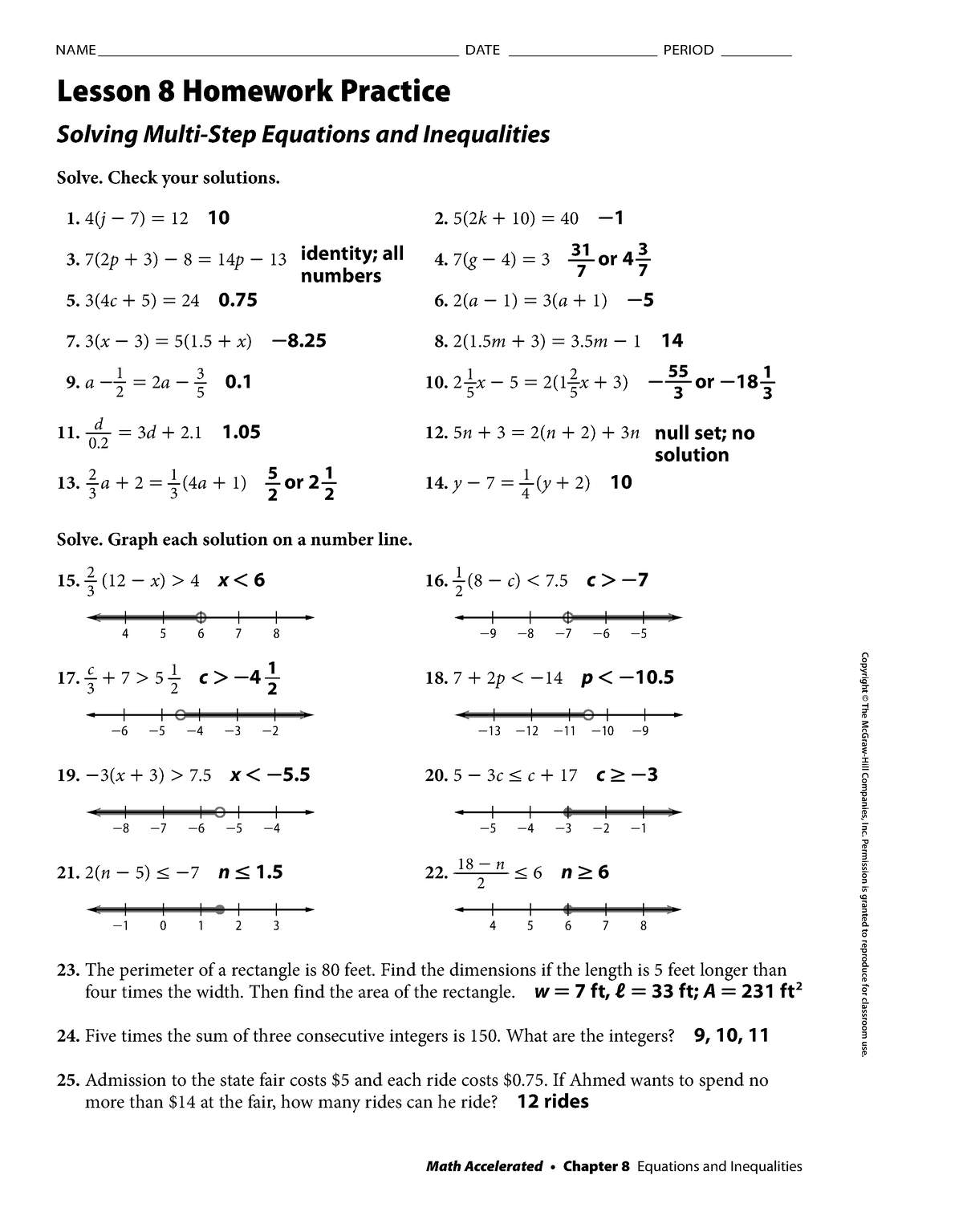 Pa 8-8 hw answers - Copyright © The McGraw-Hill Companies, Inc ...