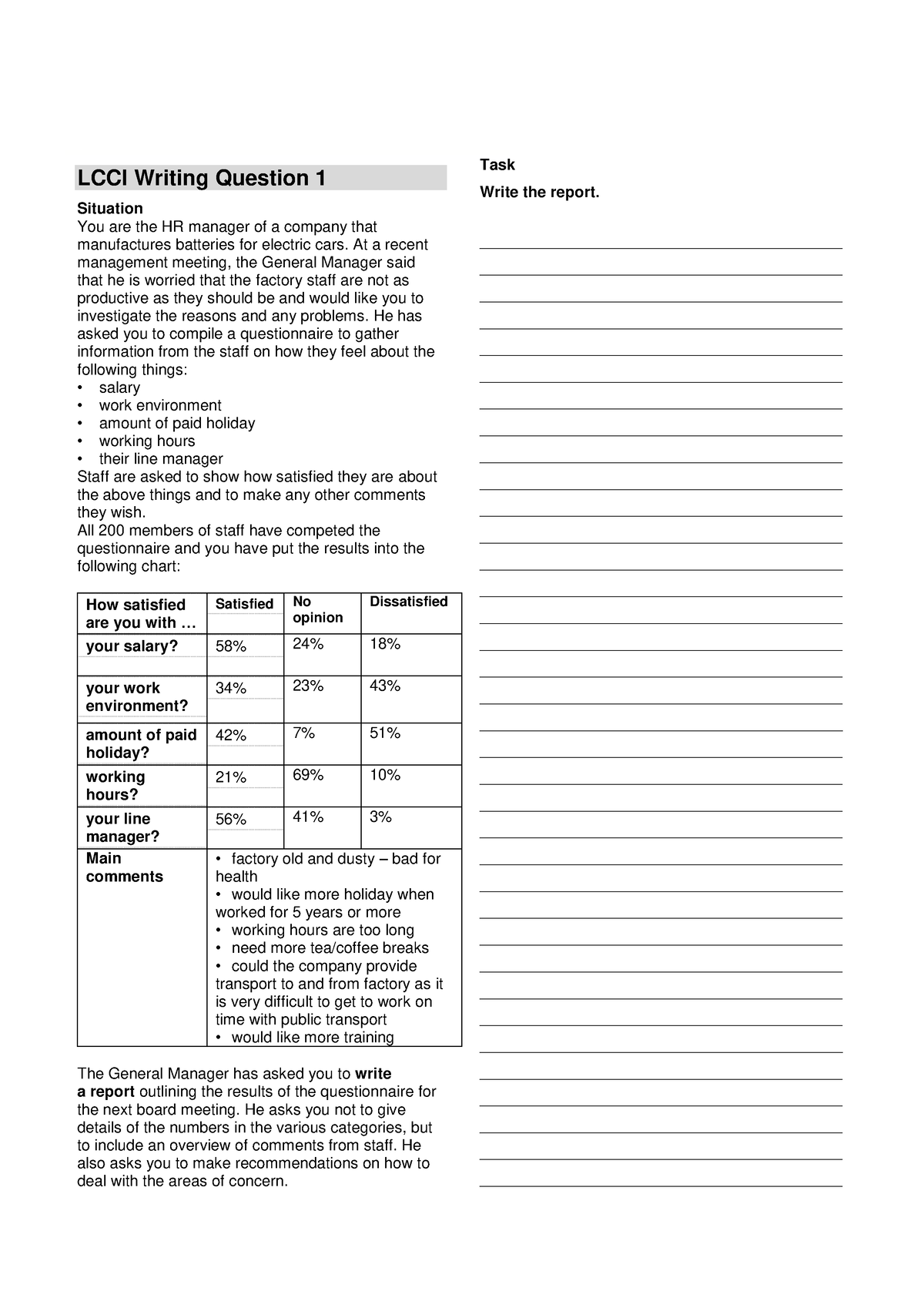 B18 B1 - đề Thi B1 - LCCI Writing Question 1 Situation You Are The HR ...