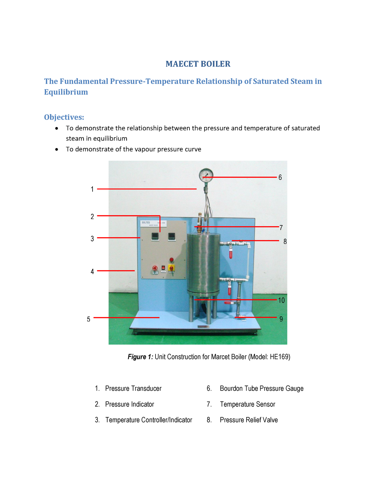 04 Marcet Boiler - MAECET BOILER The Fundamental Pressure-Temperature