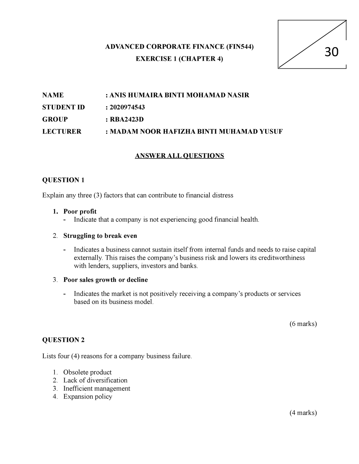 exam-10-february-2012-answers-advanced-corporate-finance-fin544