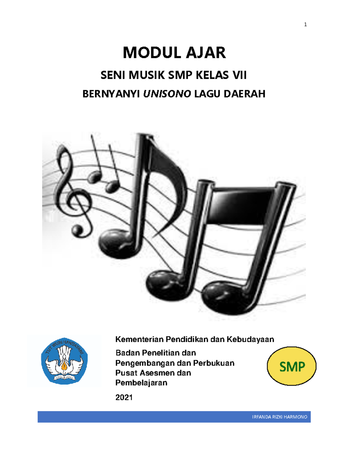 SBK. Musik - Modul Ajar - MODUL AJAR SENI MUSIK SMP KELAS VII BERNYANYI ...