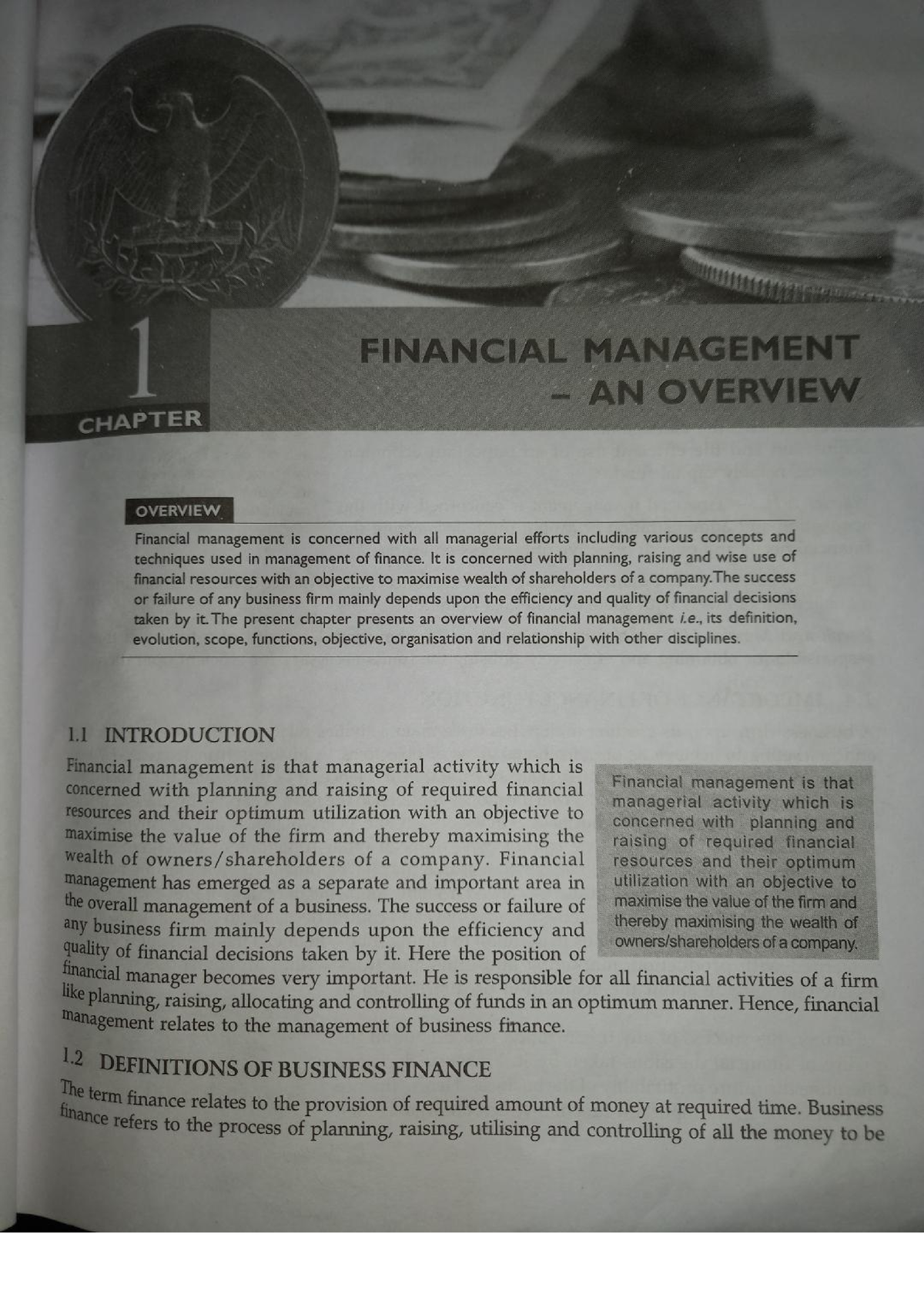 Chapter-1 Financial Management - B.com Programe - Studocu