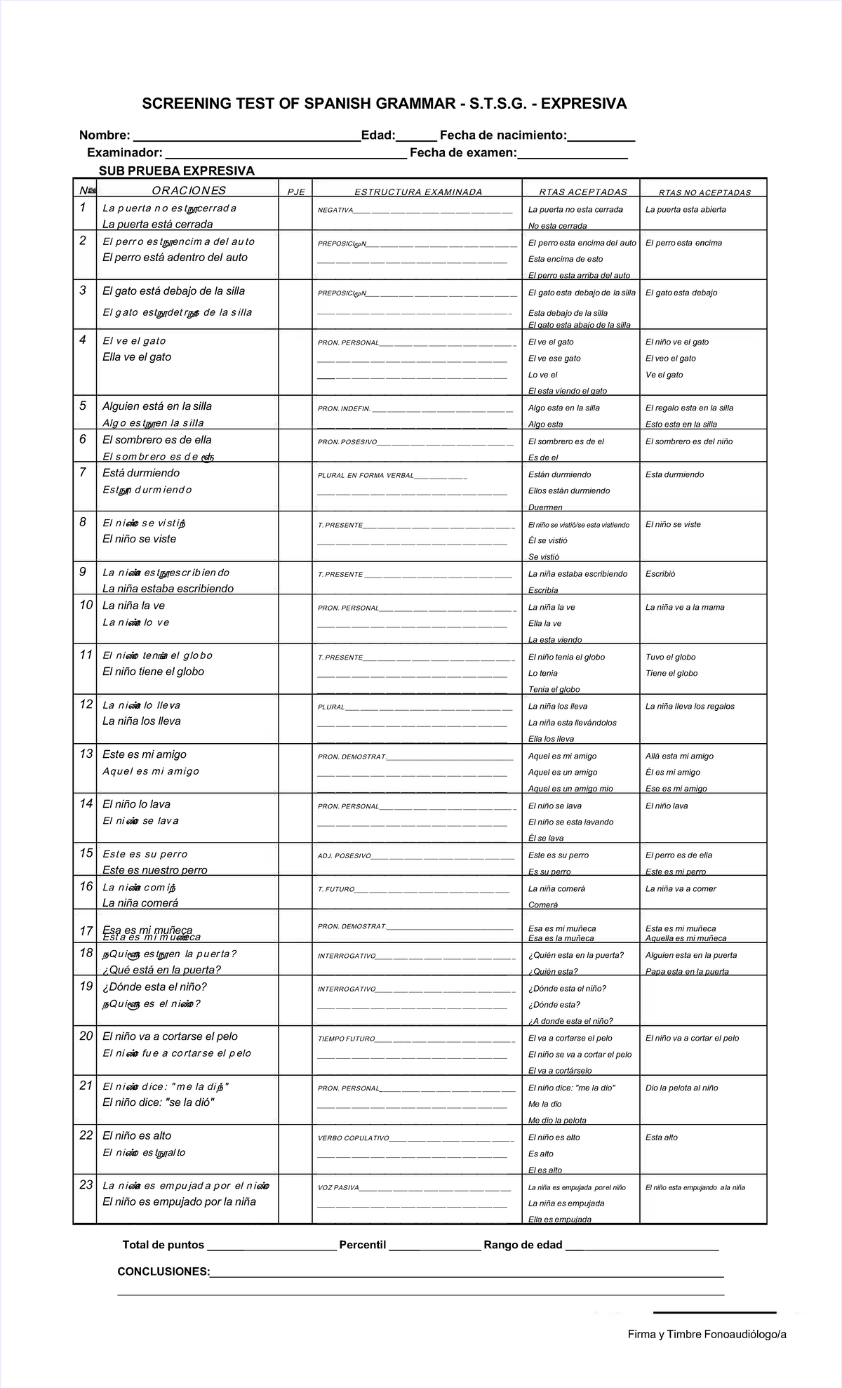 Pdfstsgexpresivooficio compress SCREENING TEST OF SPANISH GRAMMAR