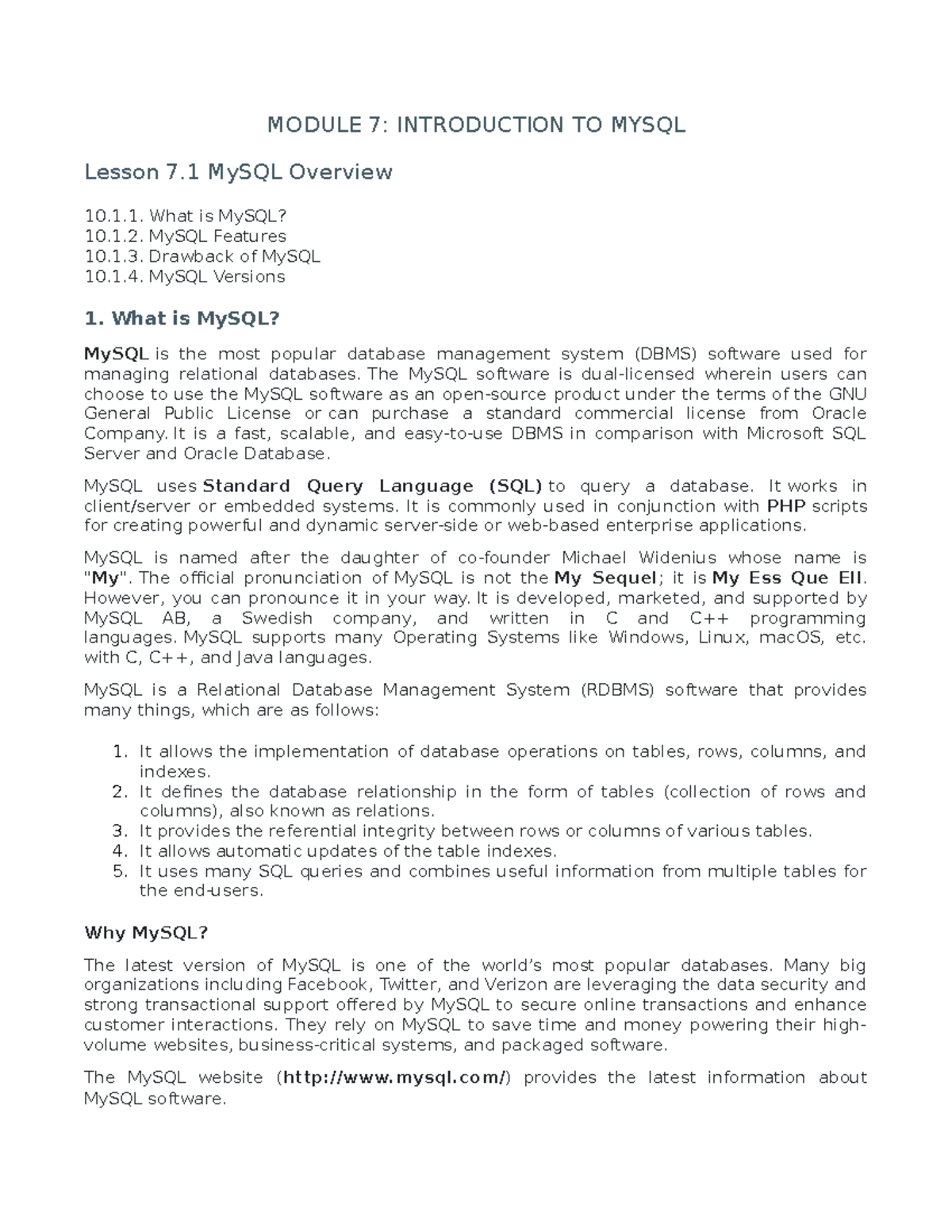 Notes on the Introduction to Accounting SQL - MODULE 7: INTRODUCTION TO ...