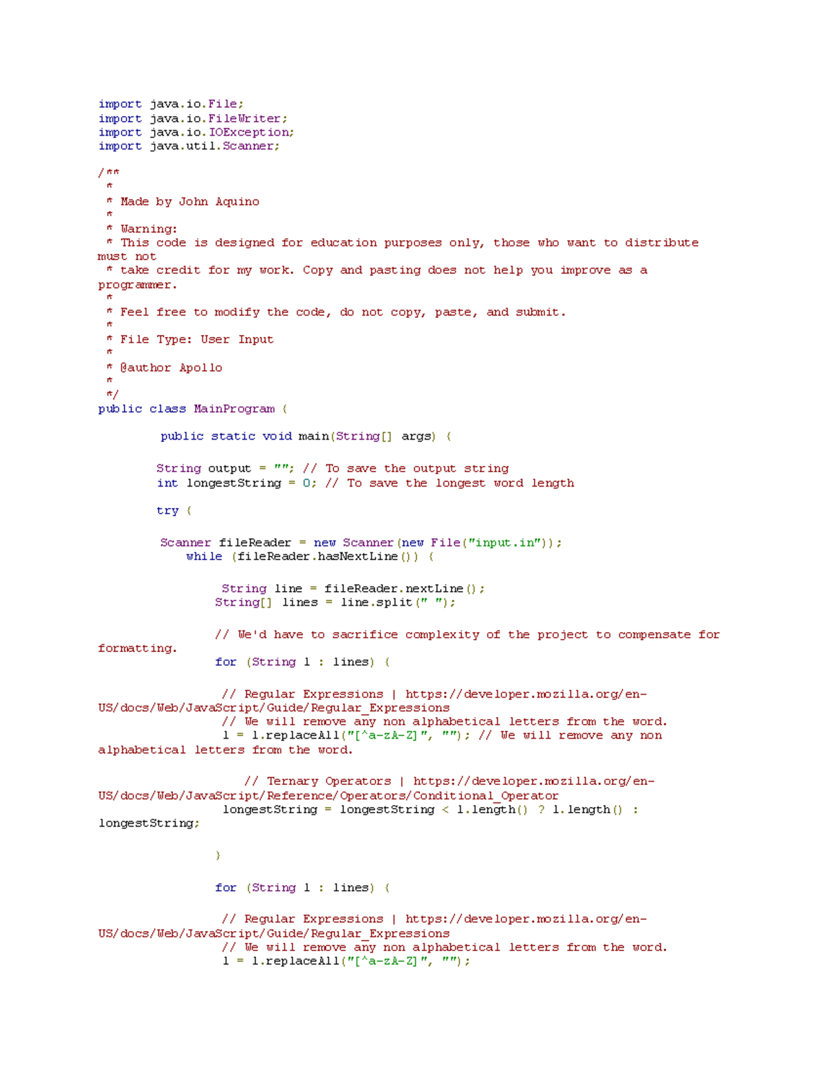 Exercise 5 - hvu - import java.io; import java.io; import java.io ...