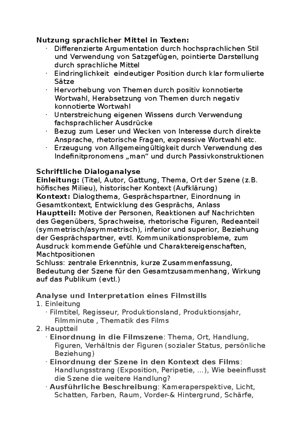 Dialoganalyse Emilia Galotti 4 Aufzug 7 Auftritt Dialoganalyse, Filmstill, Sprachliche Mittel - Deutsch Theorie und