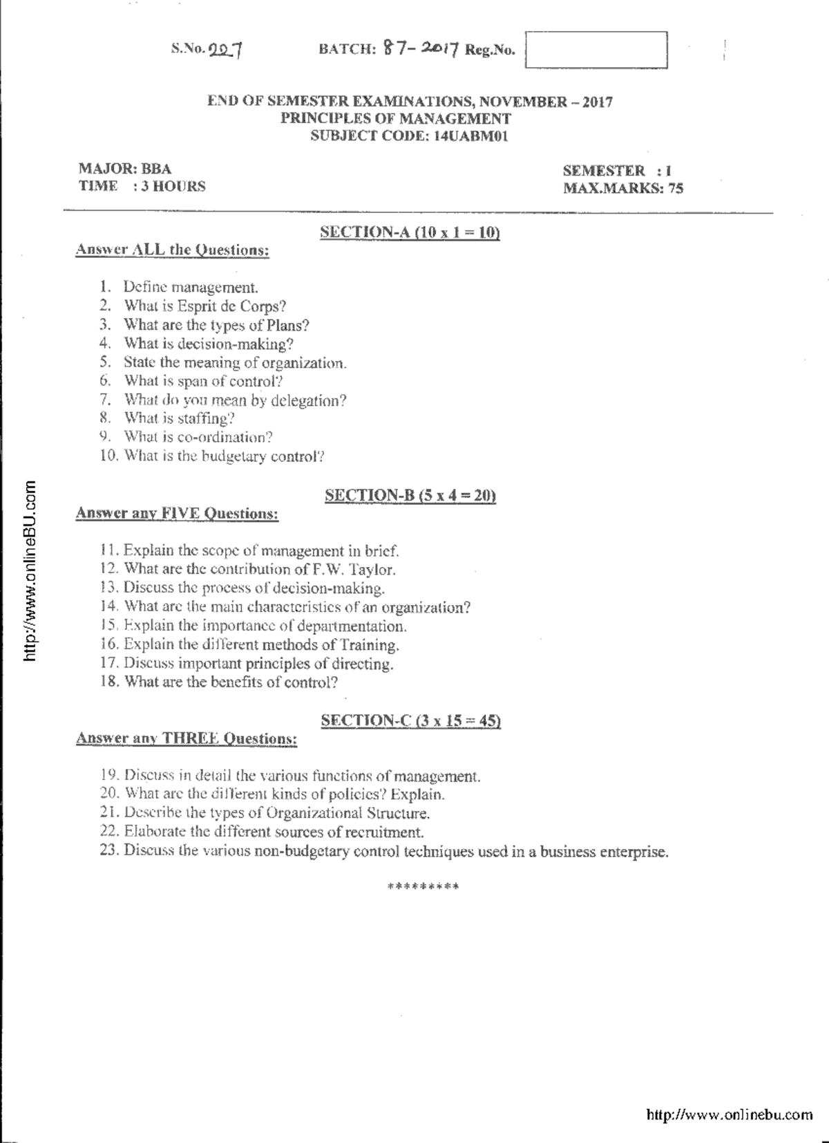 PRINCIPLES OF MANAGEMENT PDF FOR BBA 1ST SEM NOTES FREE DOWNLOAD visual data 3