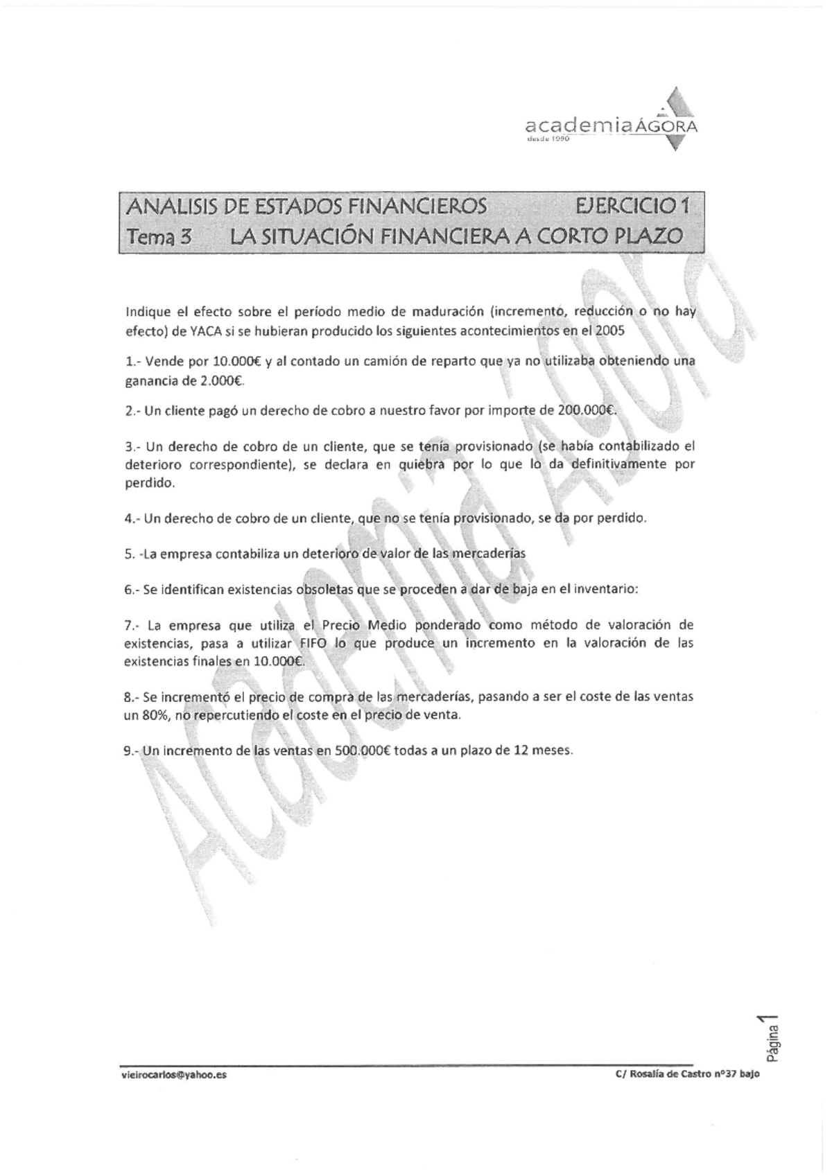 Ejercicios A Mayores Tema 3 - Análisis De Estados Financieros - Studocu