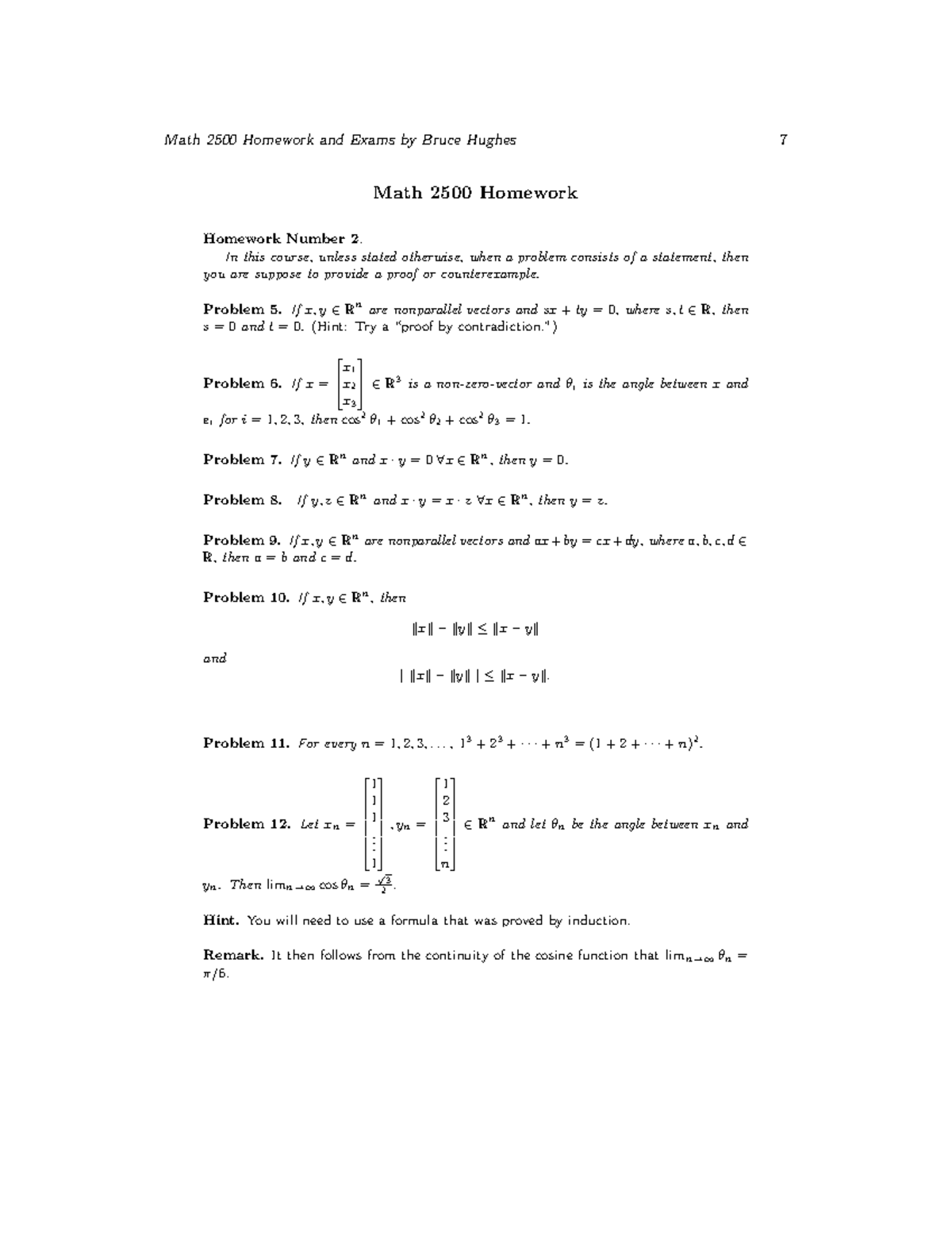 Homework 2 Math 2500 - frytguiyhujoi - Math 2500 Homework and Exams by ...