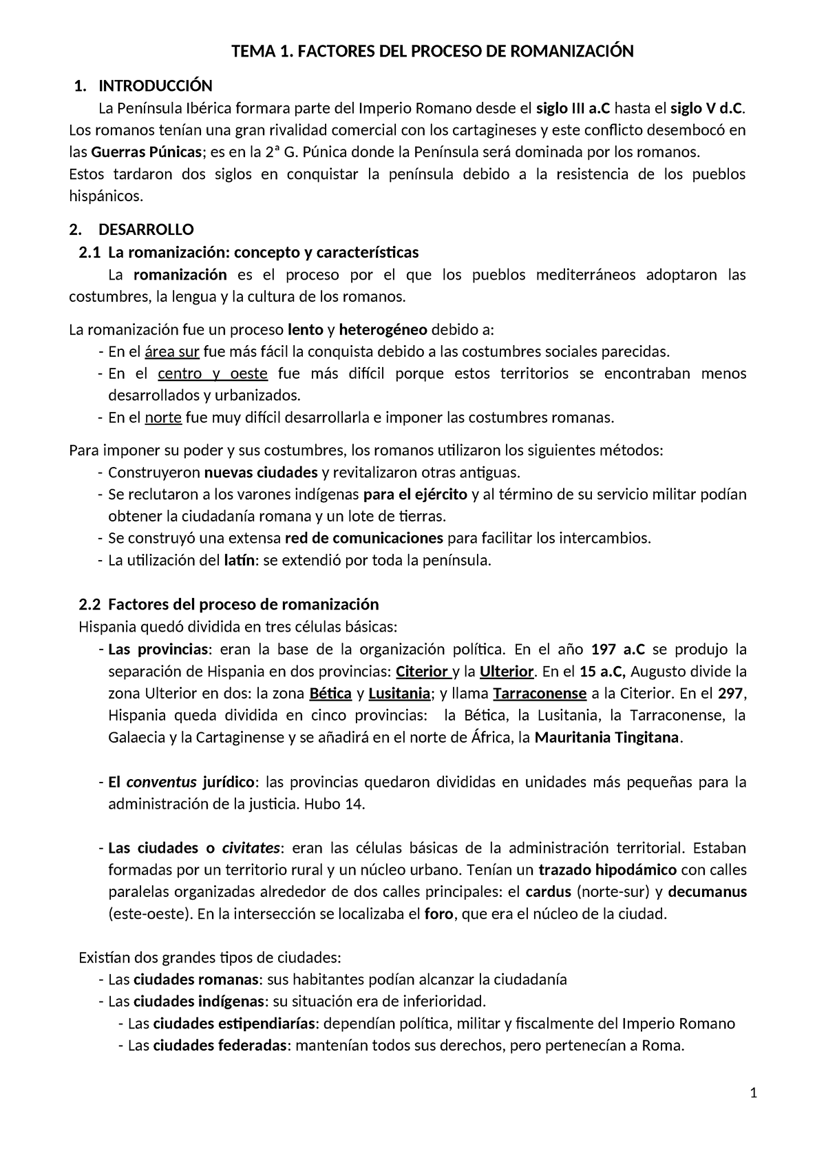 Tema 1 Romanización Tema 1 Factores Del Proceso De RomanizaciÓn 1 IntroducciÓn La Península 9090