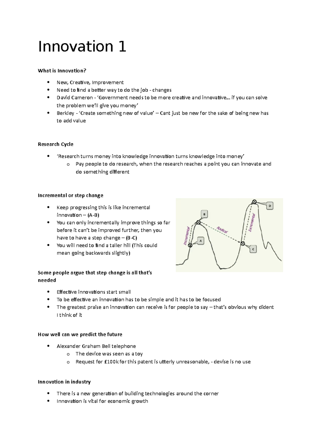 Lecture 1 - Innovation 1 - Innovation 1 What is Innovation? New ...