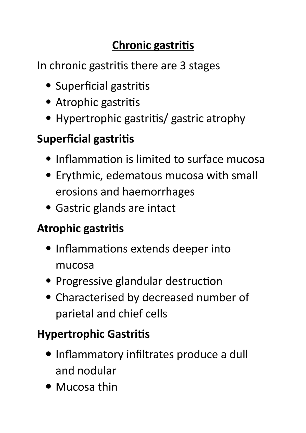 Chronic Gastritis Here It Mentioned About Meaning Types Clinical