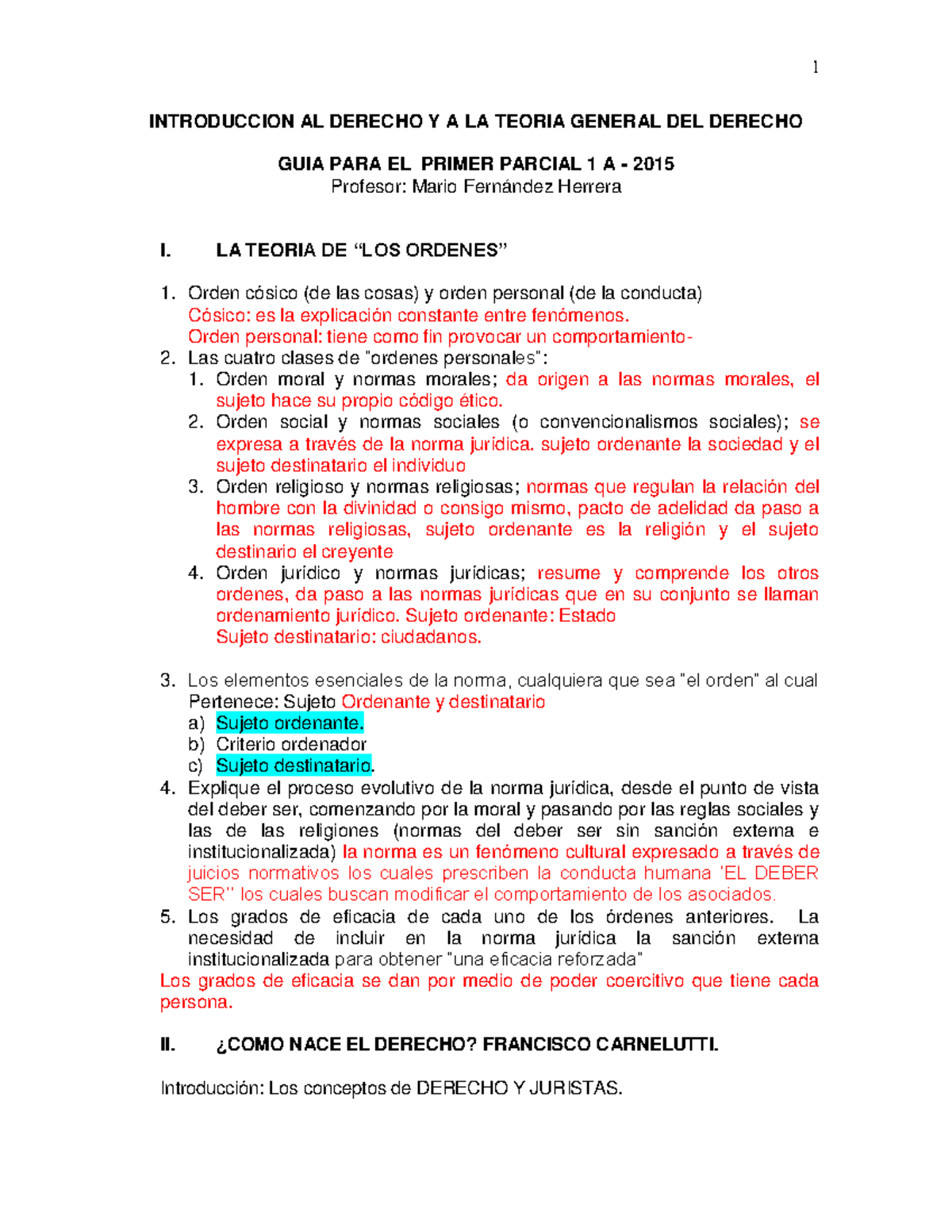 Introduccion Al Derecho 1c 1 Introduccion Al Derecho Y A La Teoria General Del Derecho Guia 2191