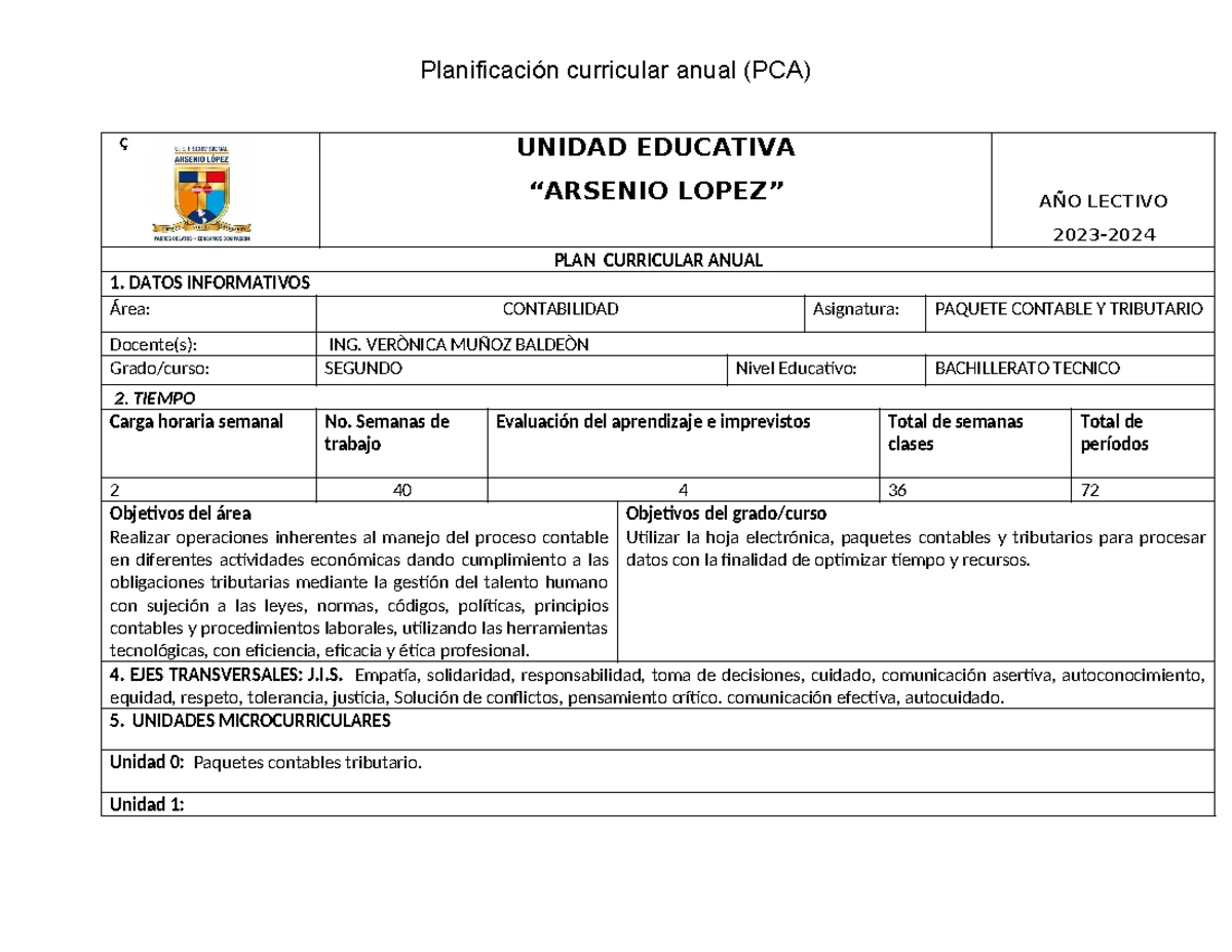 Formato Prueba De Diagnostico 2024 Paquetes Contables 2do - COLEGIO ...